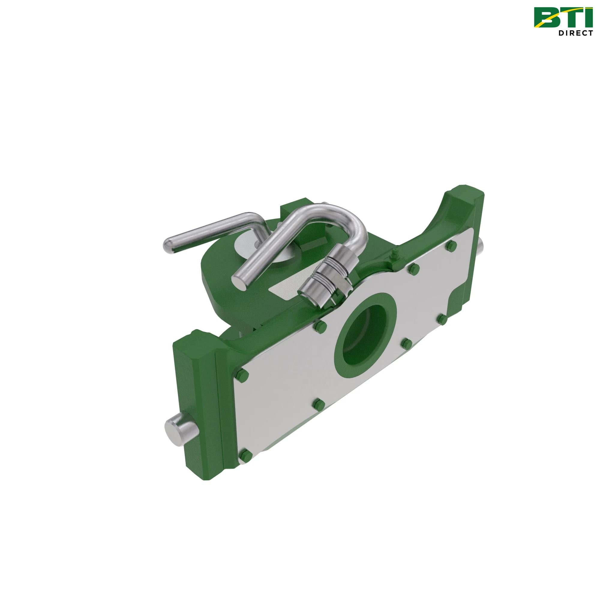 BL16536: Wagon Hitch Attachment with Cuna Coupling for 360 mm Rail, Type D2, Height Adjustable