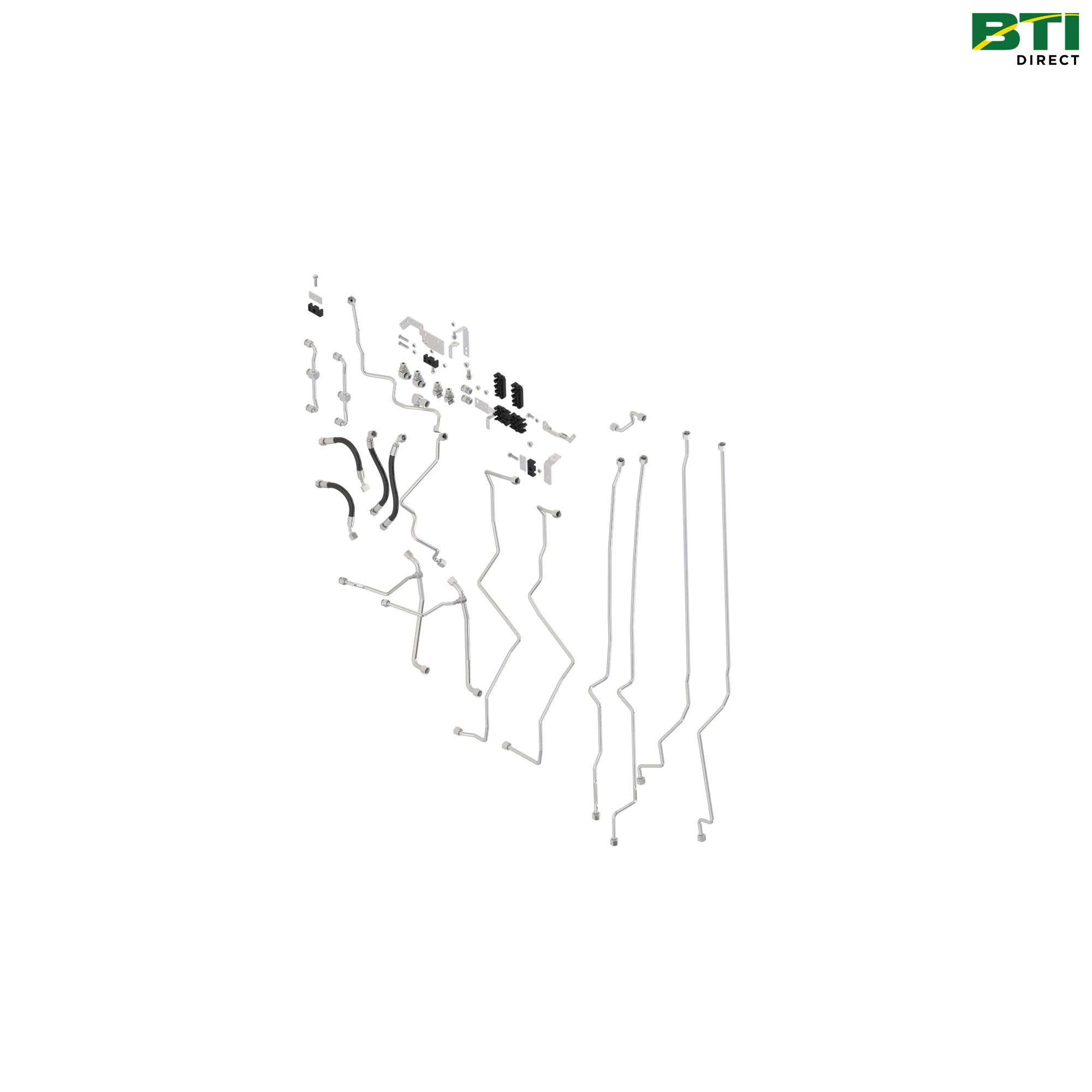 BL16562: Front Hitch Oil Lines and Fittings Attachment