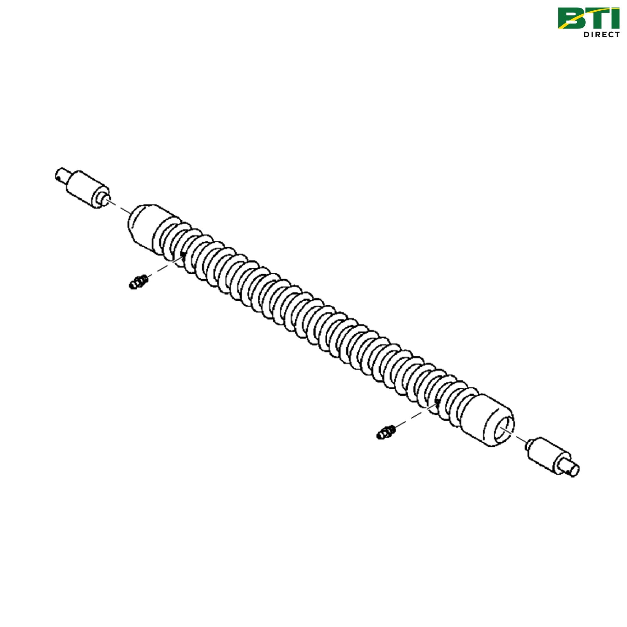 BM23567: Relieved Spiral Grooved Roller Kit, 2 x 18 Inch