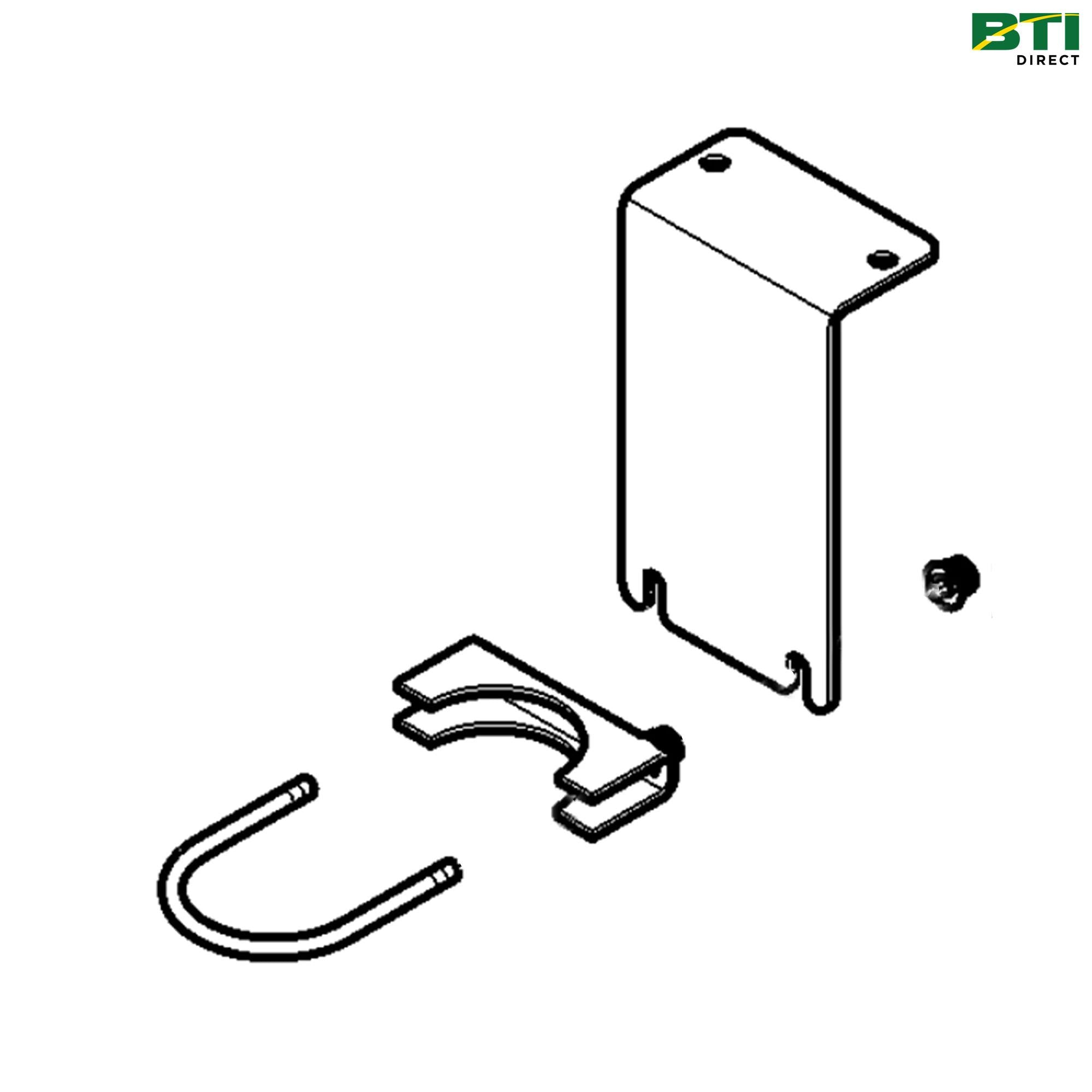 BPF10848: Anti-Rotation L-Bracket Kit with Saddle and U-Bolt