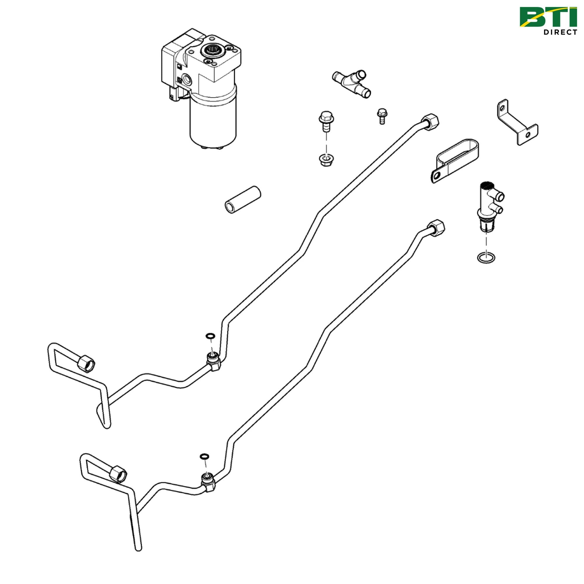 BPF11257: AutoTrac™ Steering Control Unit/Oil Line Attachment