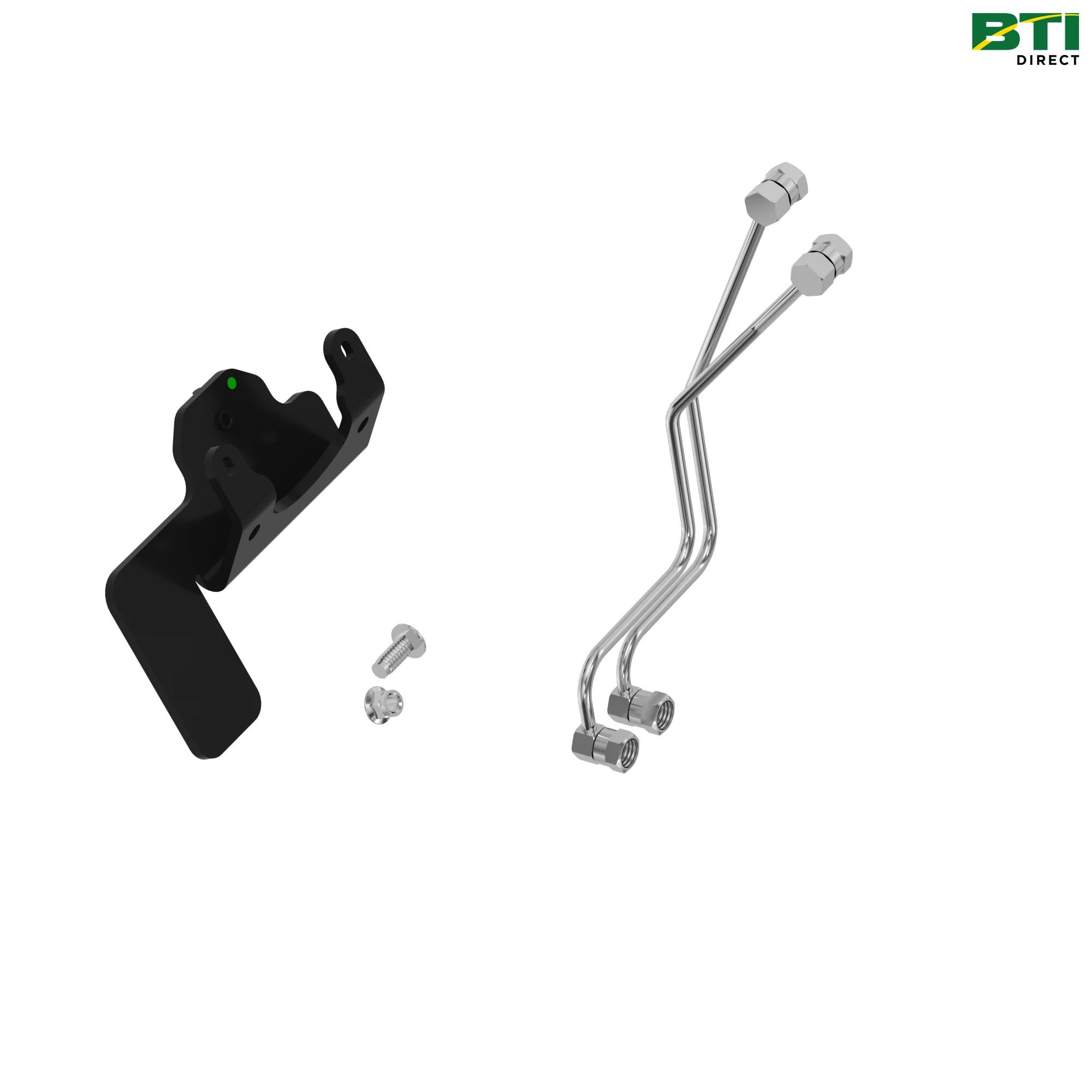 BW16045: Grapple Single-Point Coupler Oil Lines and Bracket Attachment