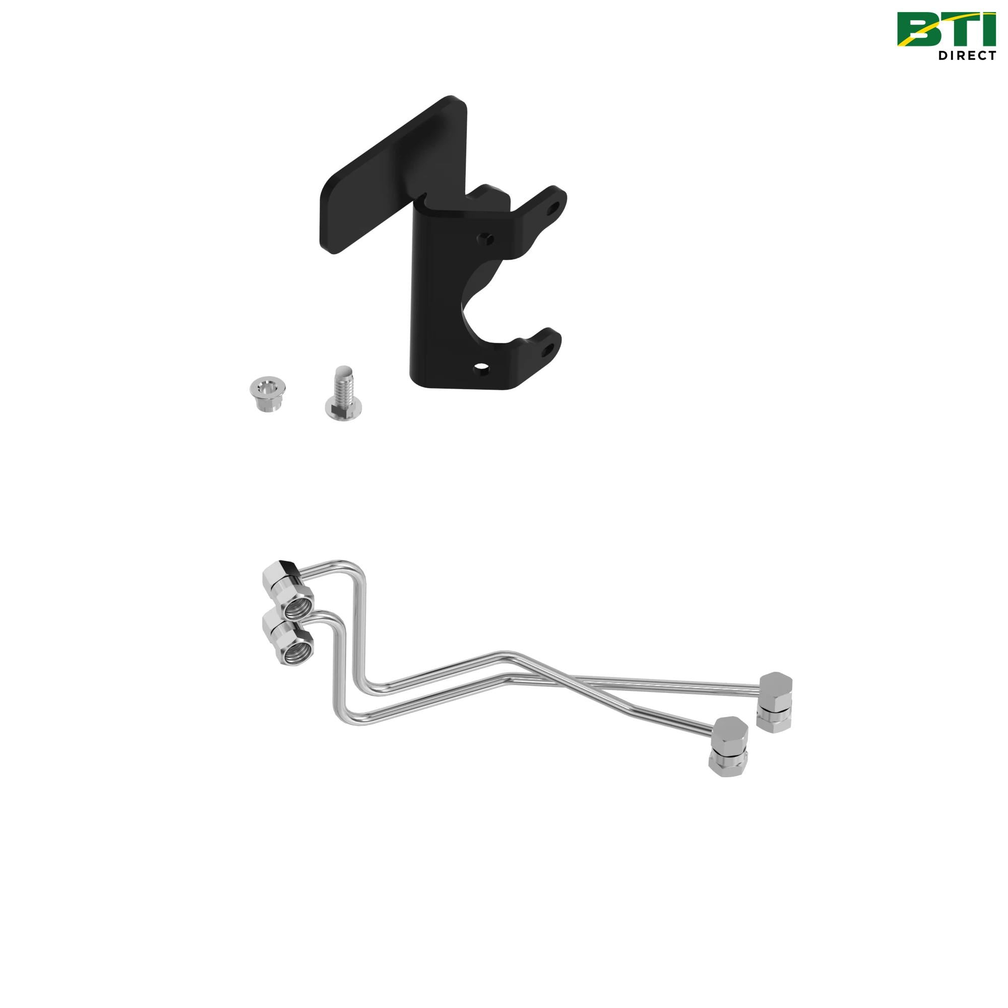 BW16045: Grapple Single-Point Coupler Oil Lines and Bracket Attachment
