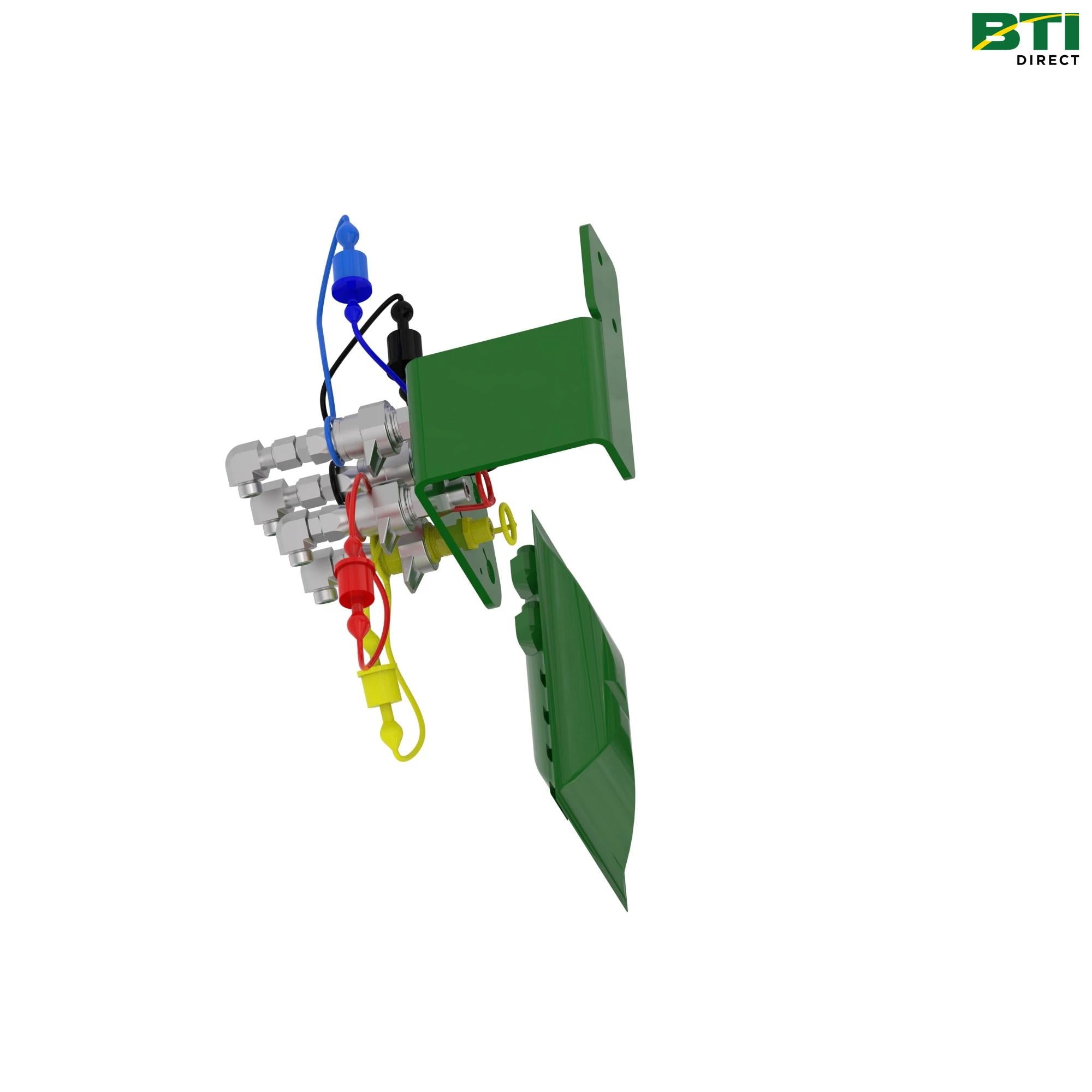 BW16123: Two Function Hydraulic Mid-Mount Quick-Coupler Attachment