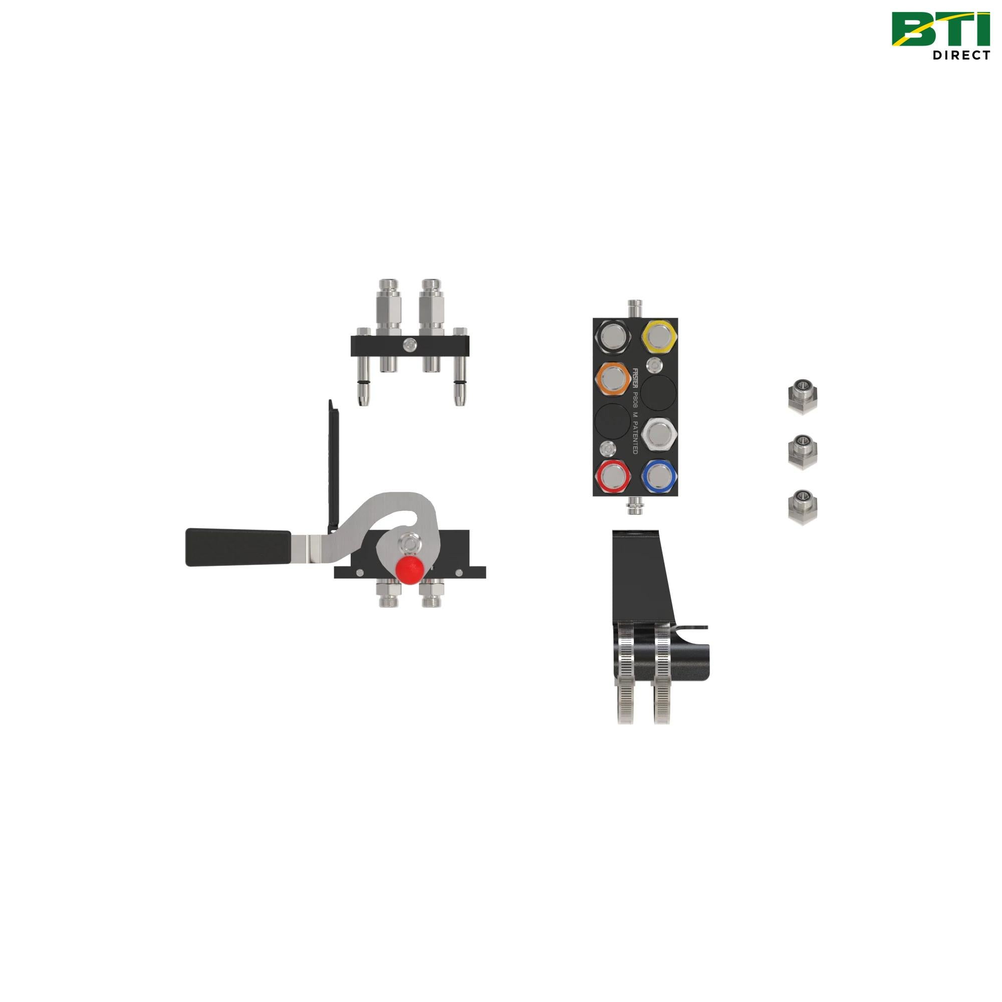 BW16401: 3-Function Single-Point Hydraulic Quick-Connect Multi-Coupler Attachment