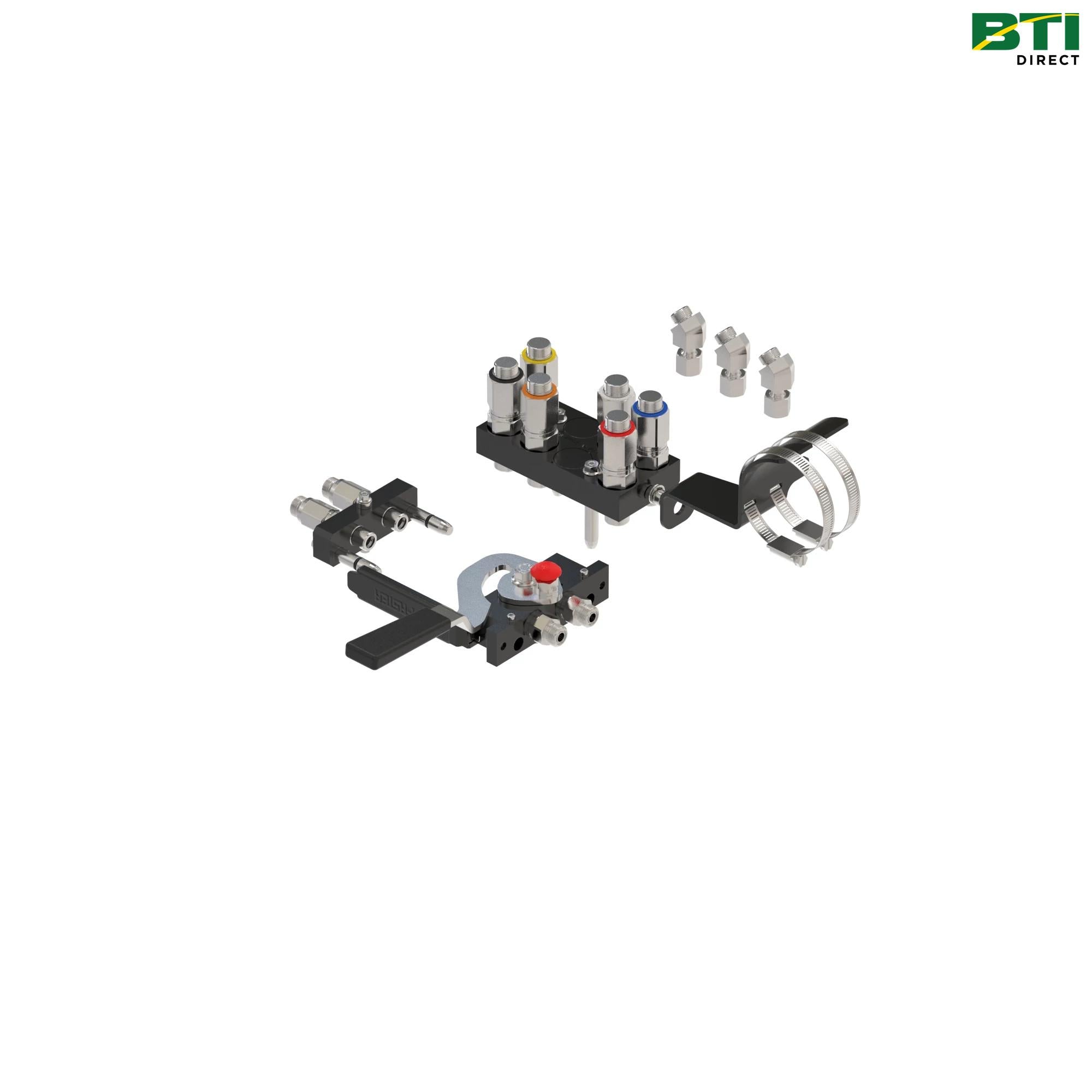 BW16401: 3-Function Single-Point Hydraulic Quick-Connect Multi-Coupler Attachment