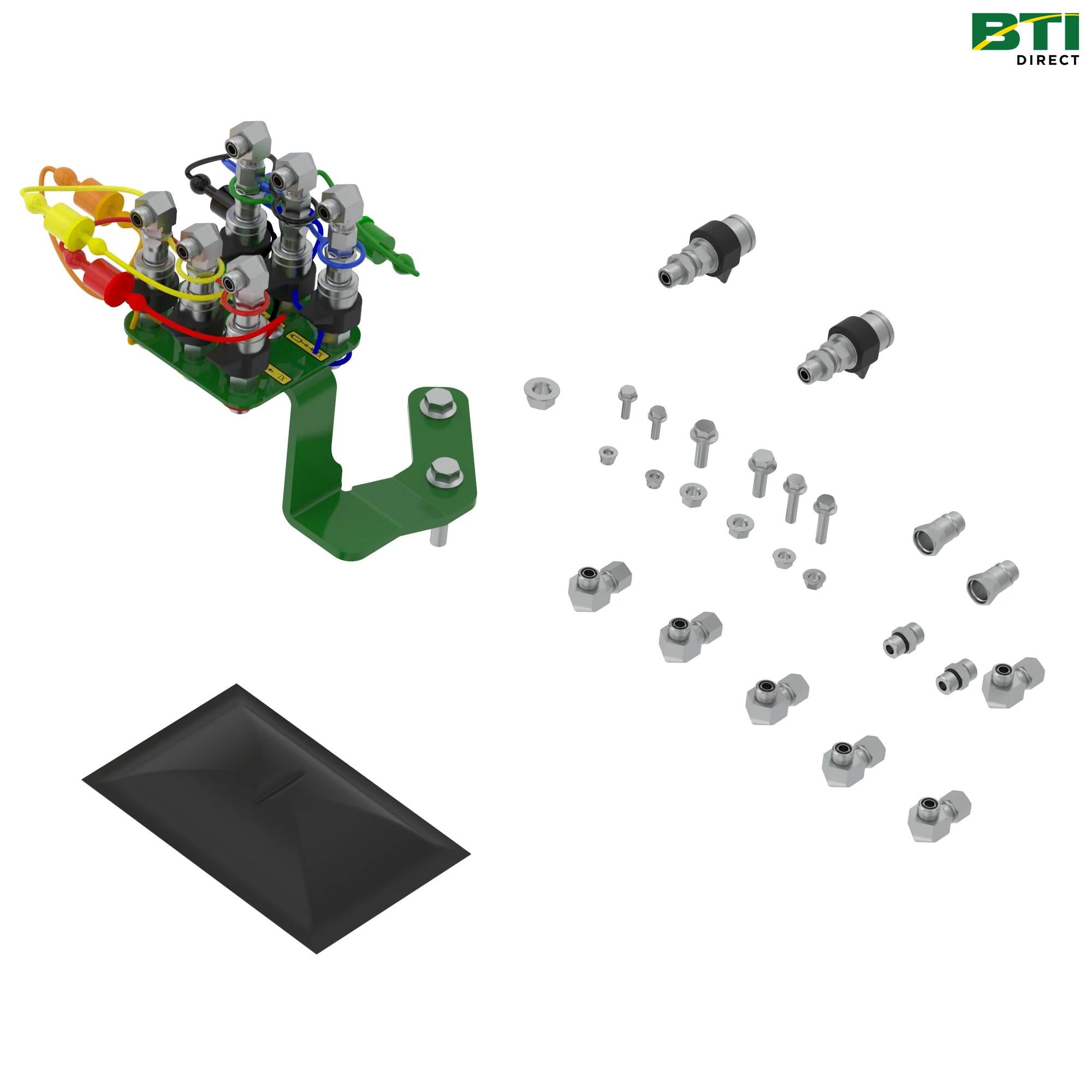 BW16958: 3-Function Mid-Mount Hydraulic Quick-Connect Coupler Attachment