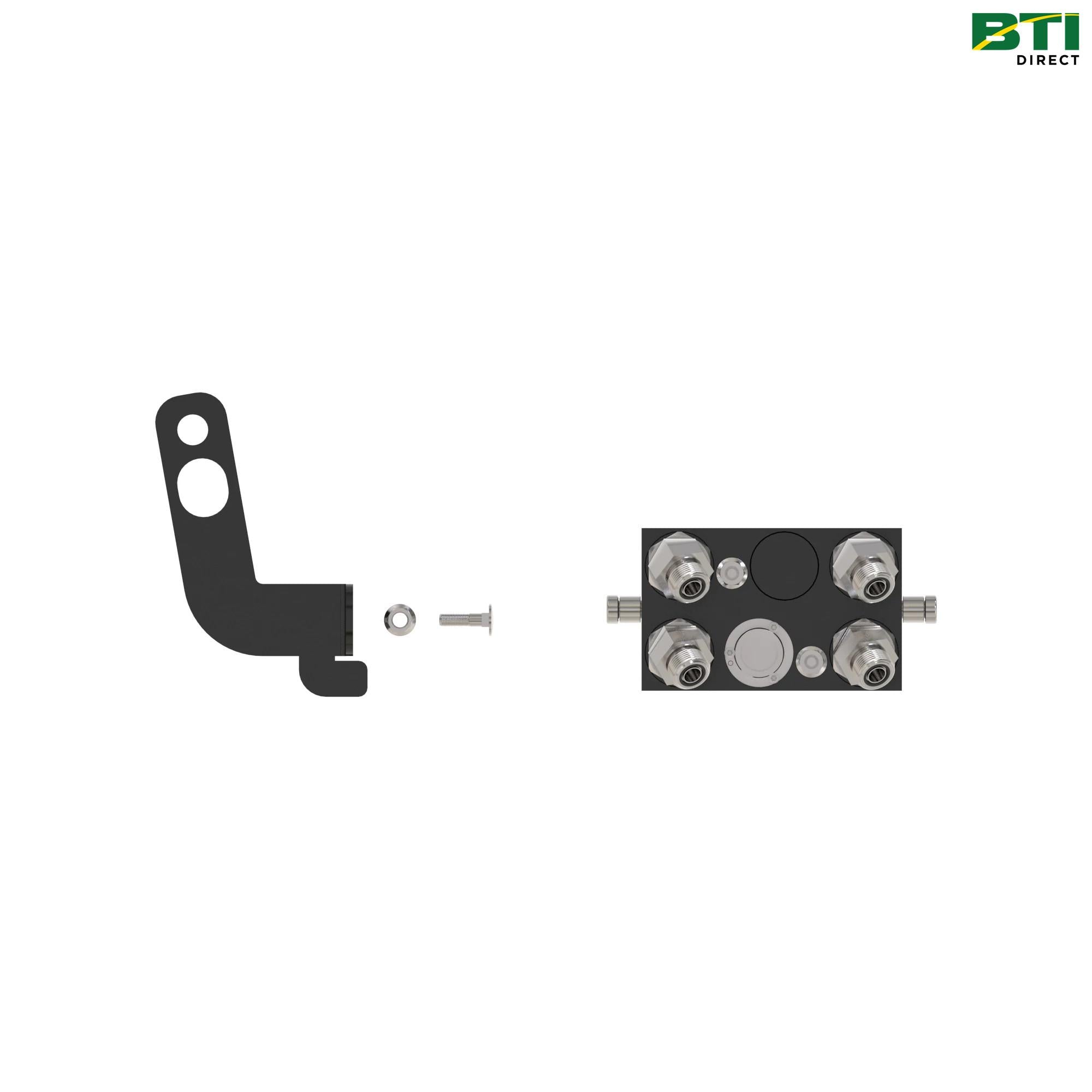 BXX10180: 2-Function Single-Point Hydraulic Quick-Connect Coupler Attachment