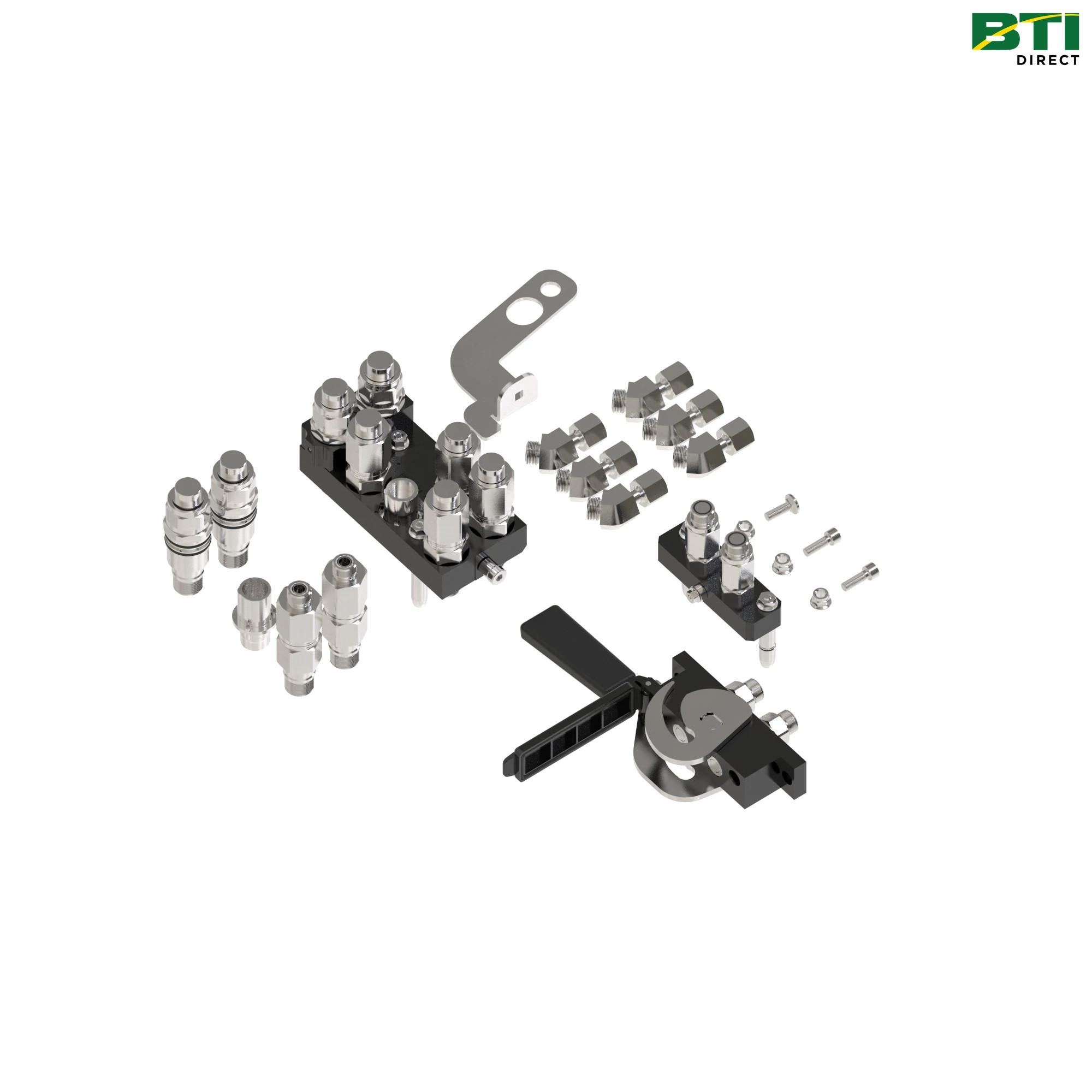 BXX10181: 3-Function Single-Point Hydraulic Quick-Connect Coupler Attachment
