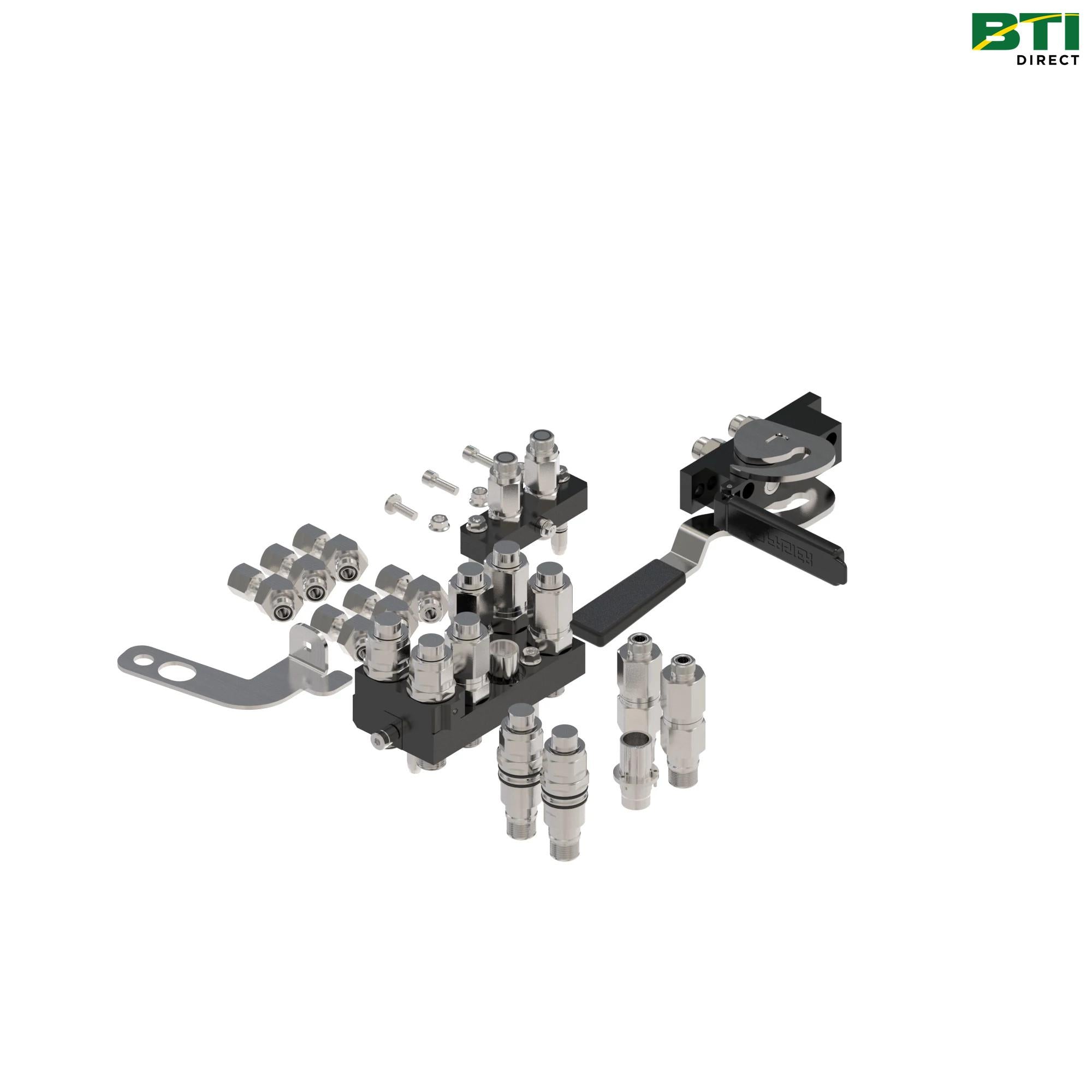 BXX10181: 3-Function Single-Point Hydraulic Quick-Connect Coupler Attachment