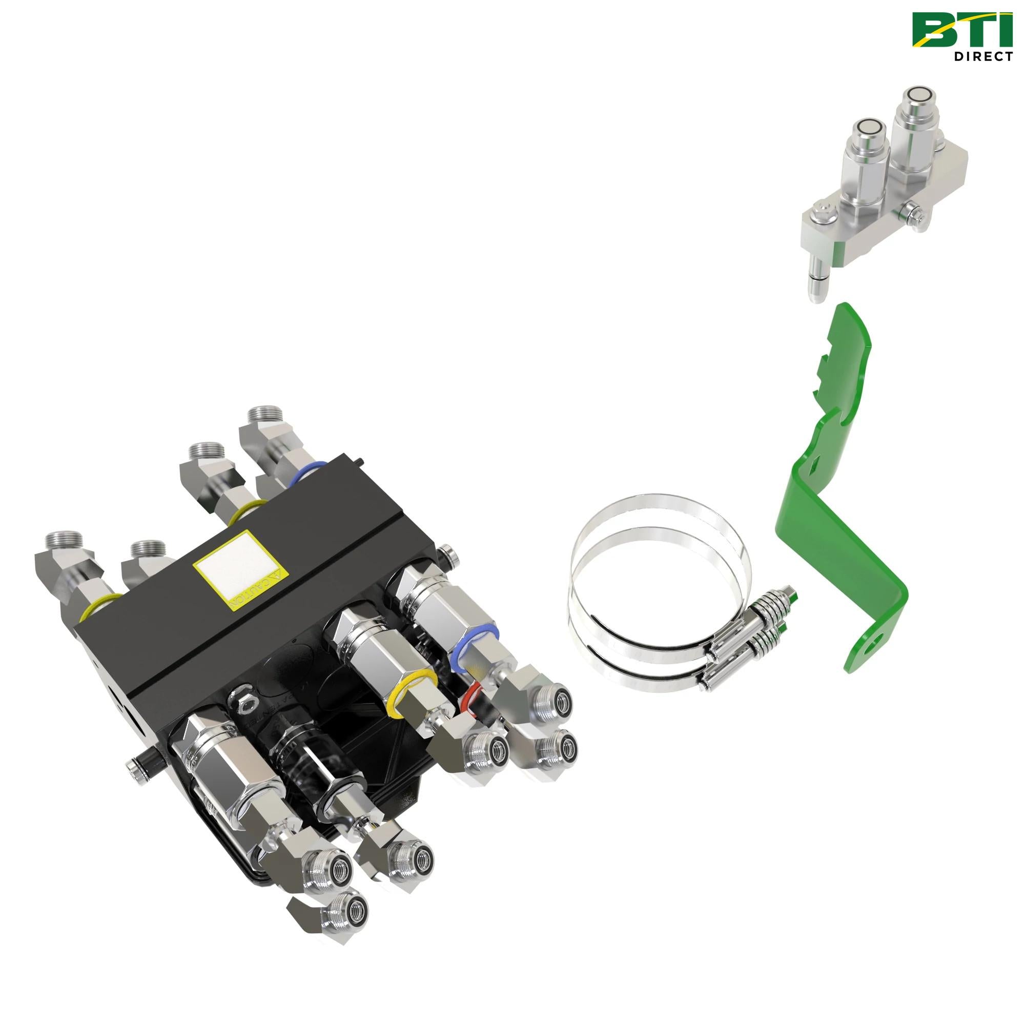 BXX10442: 3-Function Hydraulic Quick-Connect Coupler Attachment