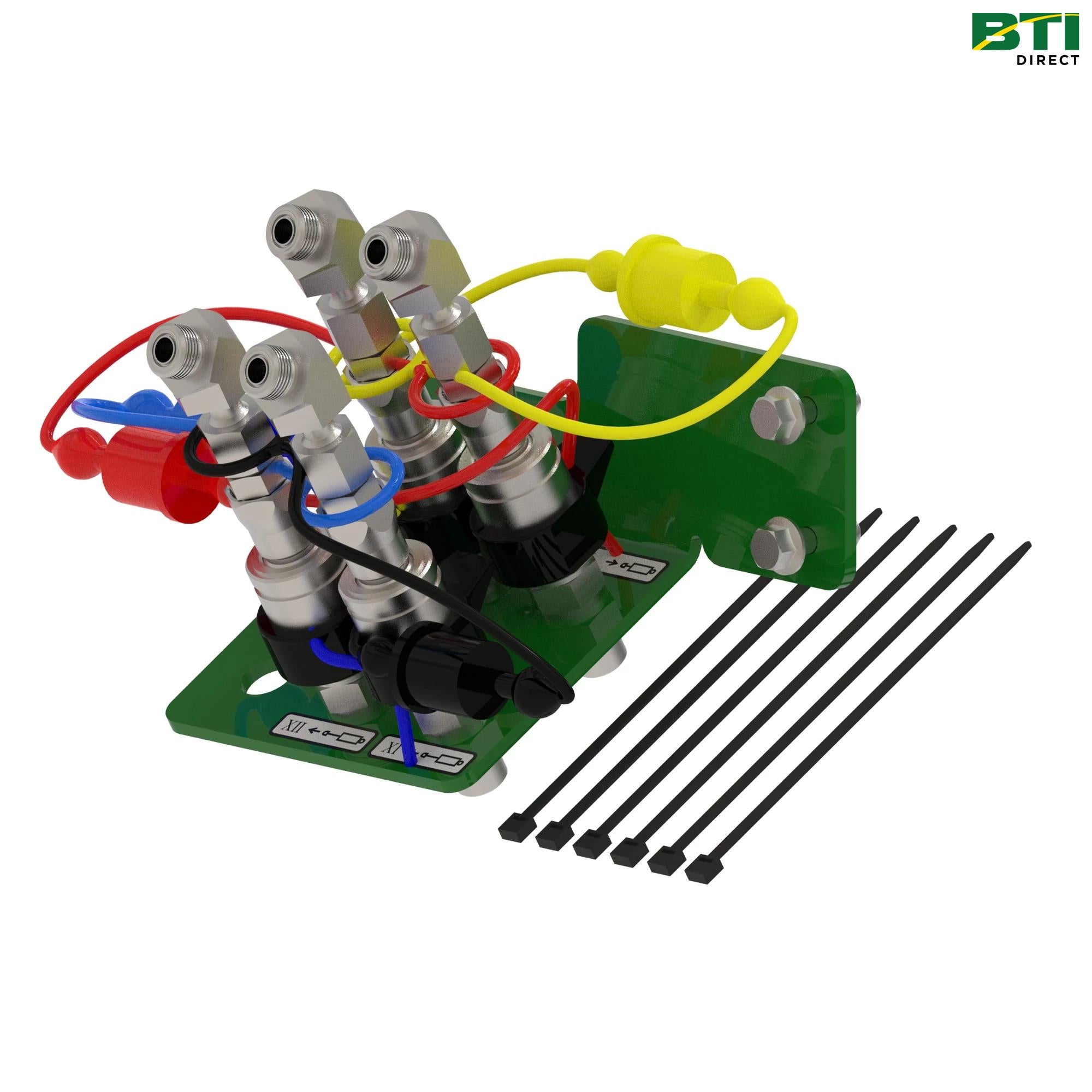 BXX10774: 2-Function Hydraulic Quick-Connect Coupler and Bracket Attachment