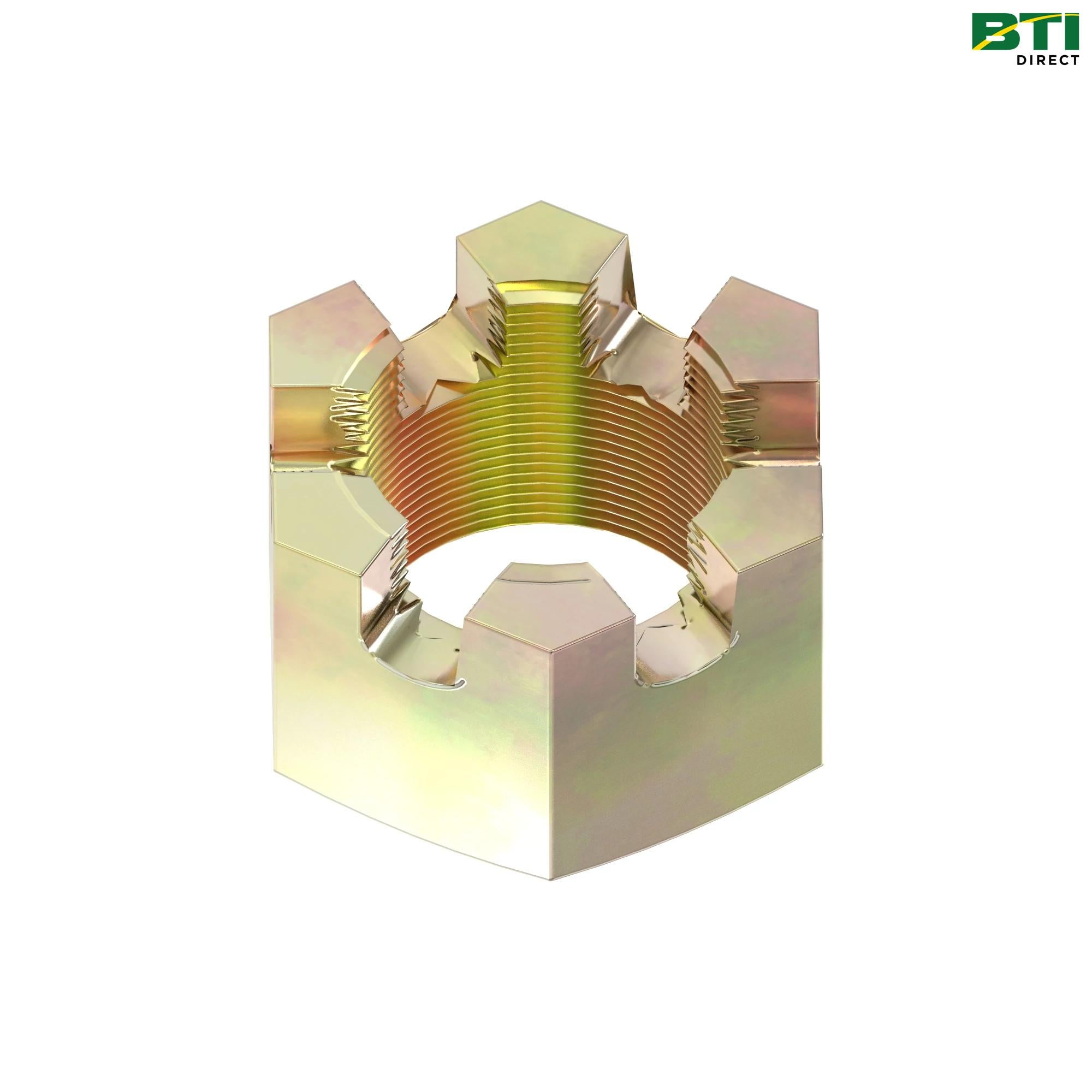 C535R: Hexagonal Slotted Nut, 25.4 mm (1")
