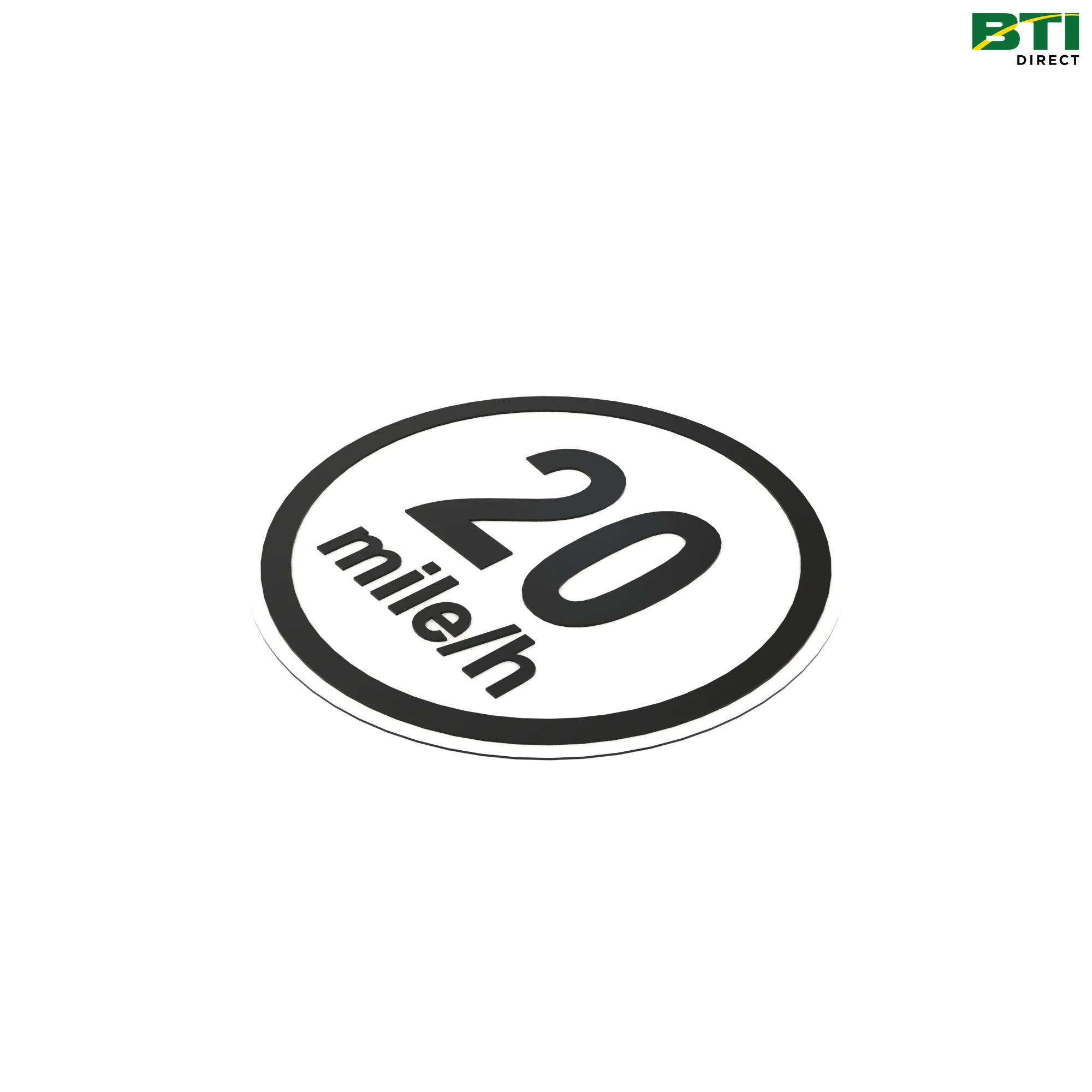 FH340902: 20 MPH Label