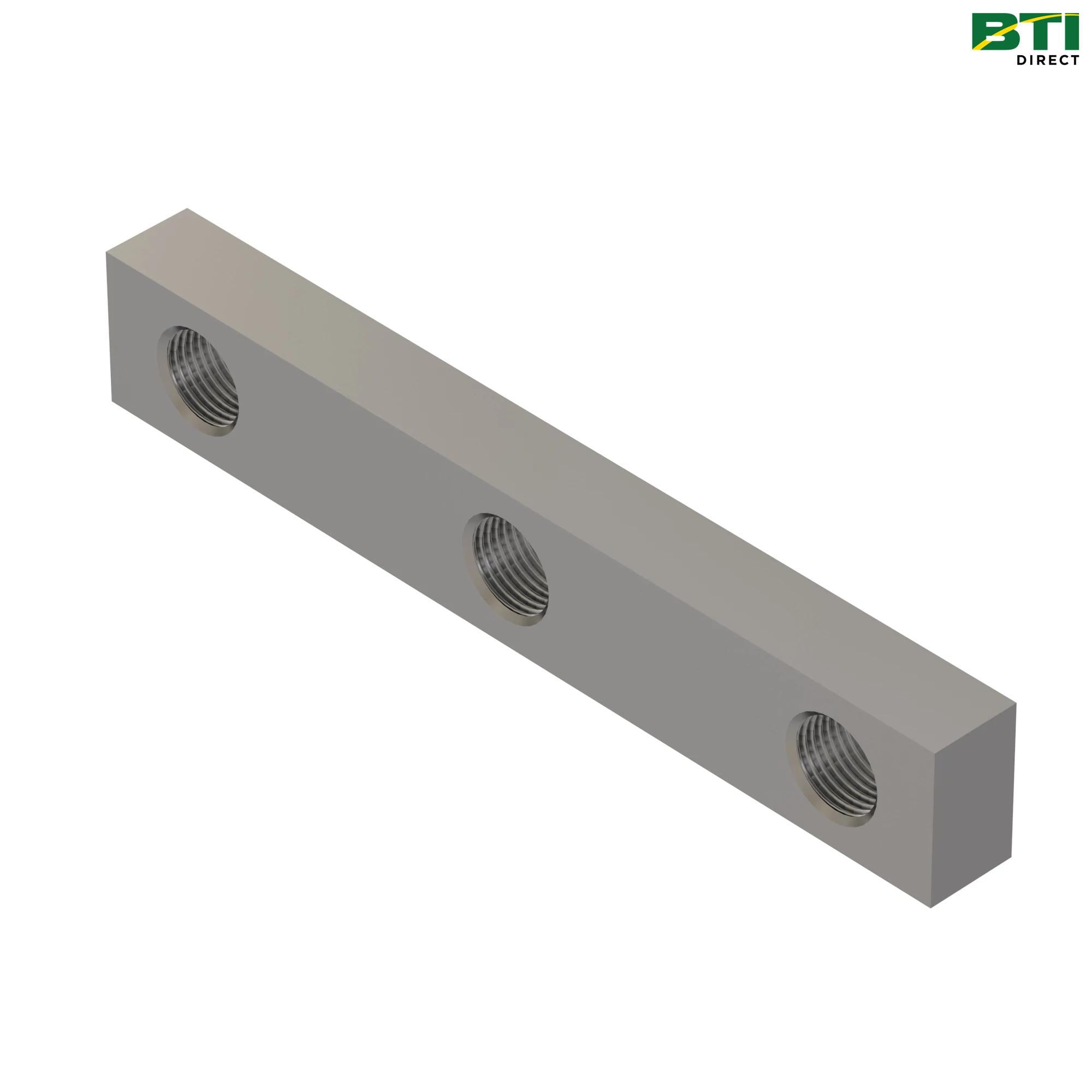 HXE121397: Cutterhead Drum Knife Threaded Bar Plate