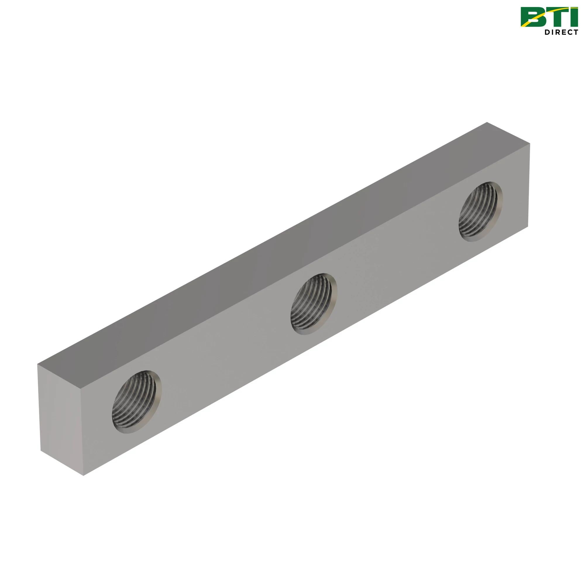 HXE121397: Cutterhead Drum Knife Threaded Bar Plate