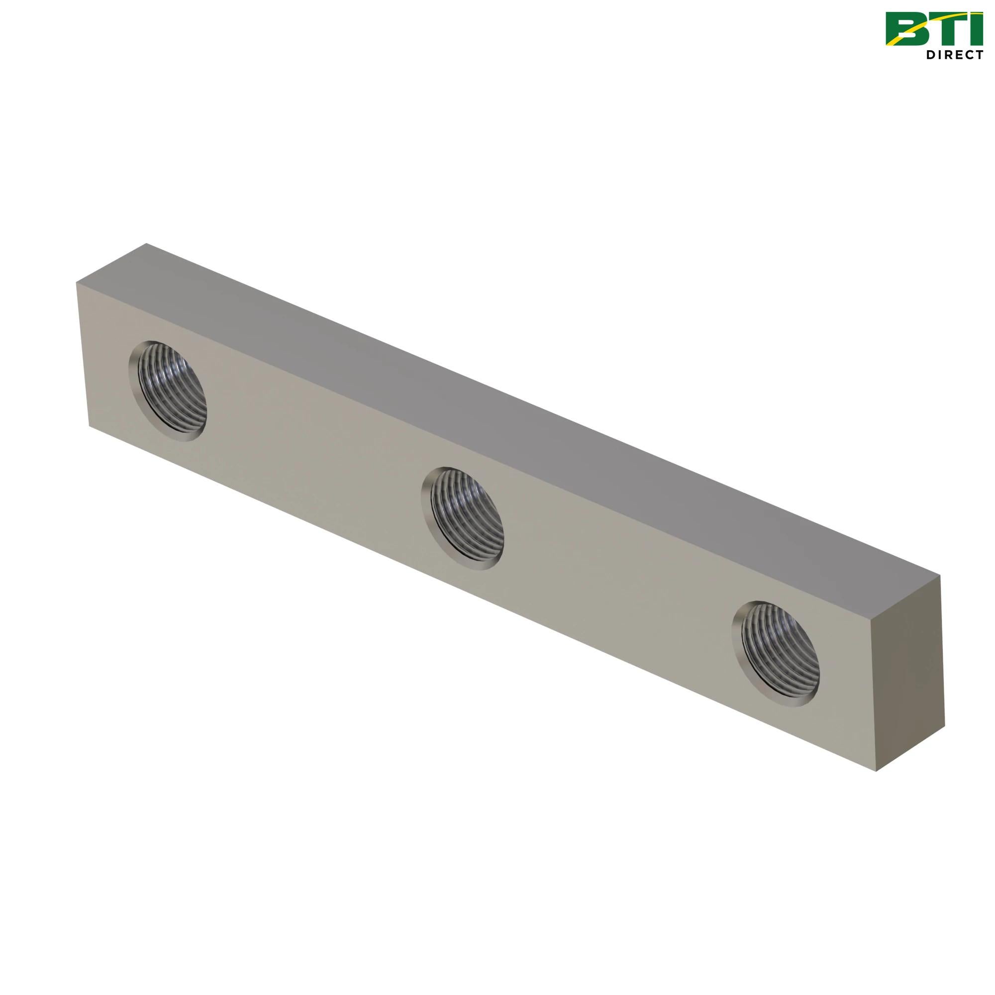 HXE121397: Cutterhead Drum Knife Threaded Bar Plate