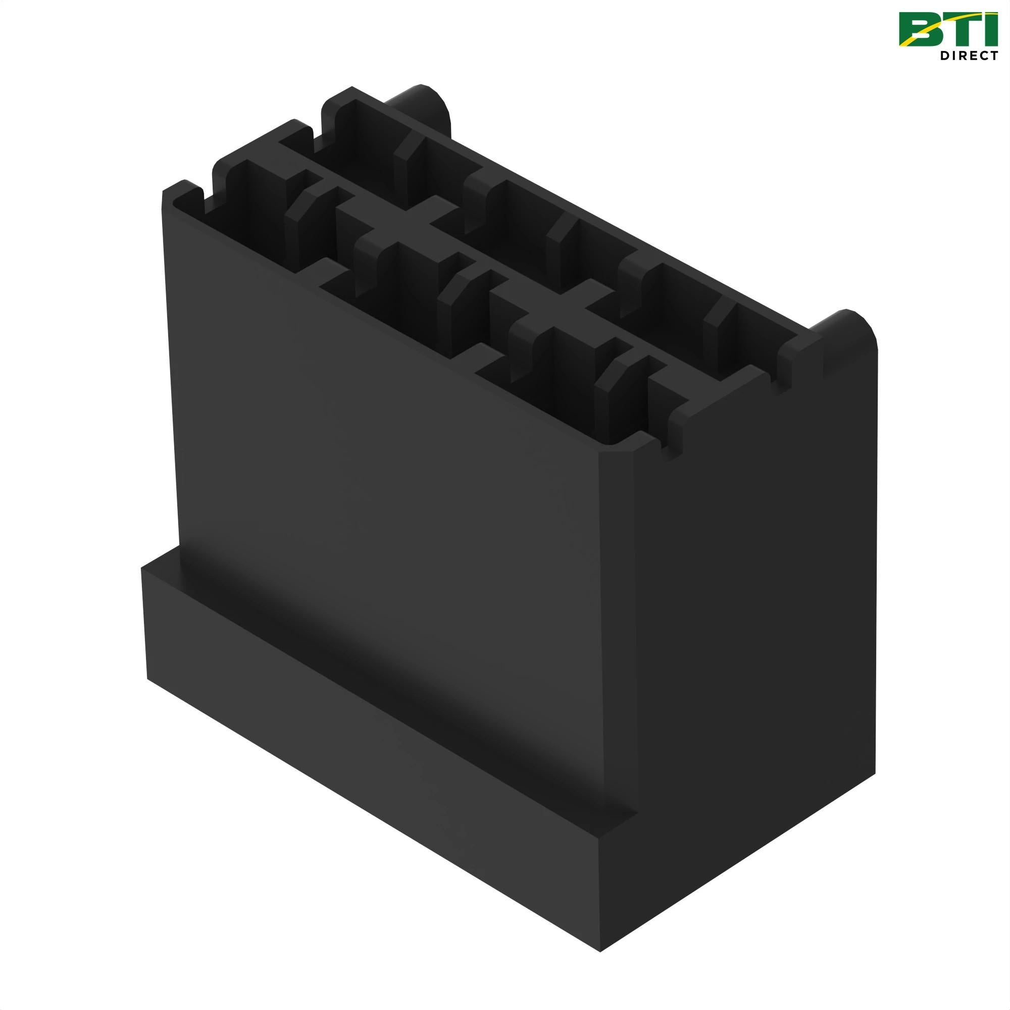 L39317: Black Electrical Connector Terminal, 6 Cavities