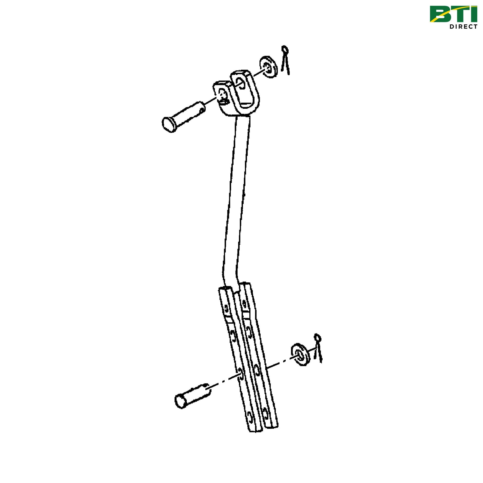 LVA802237: Three Point Hitch Lift Link, Left Side