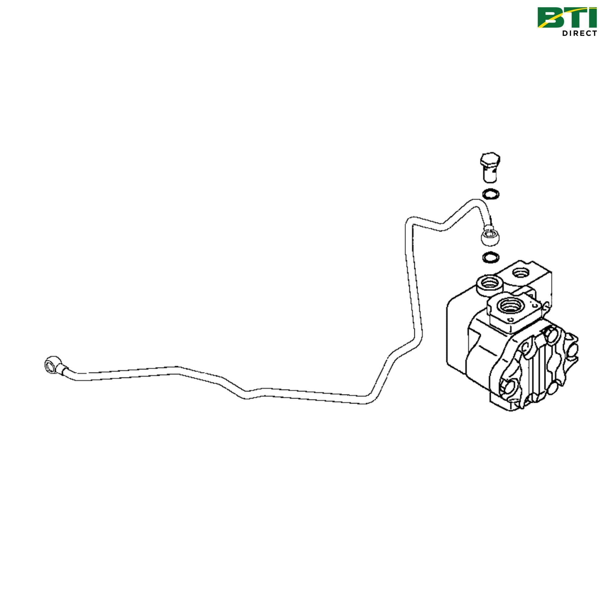 LVA802863: Hydraulic Pump Pipe Kit