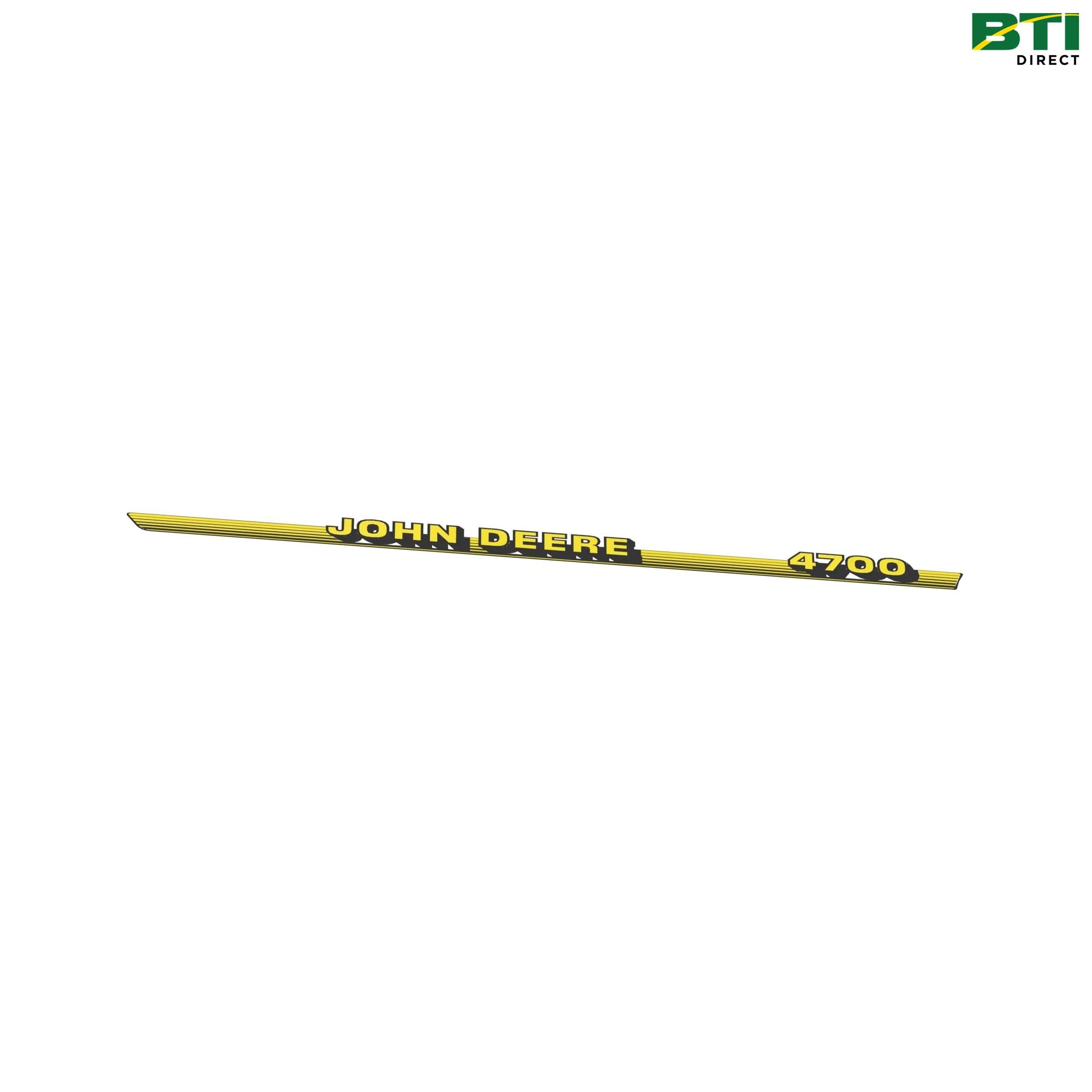 LVU10328: John Deere 4700 Label, Right Side