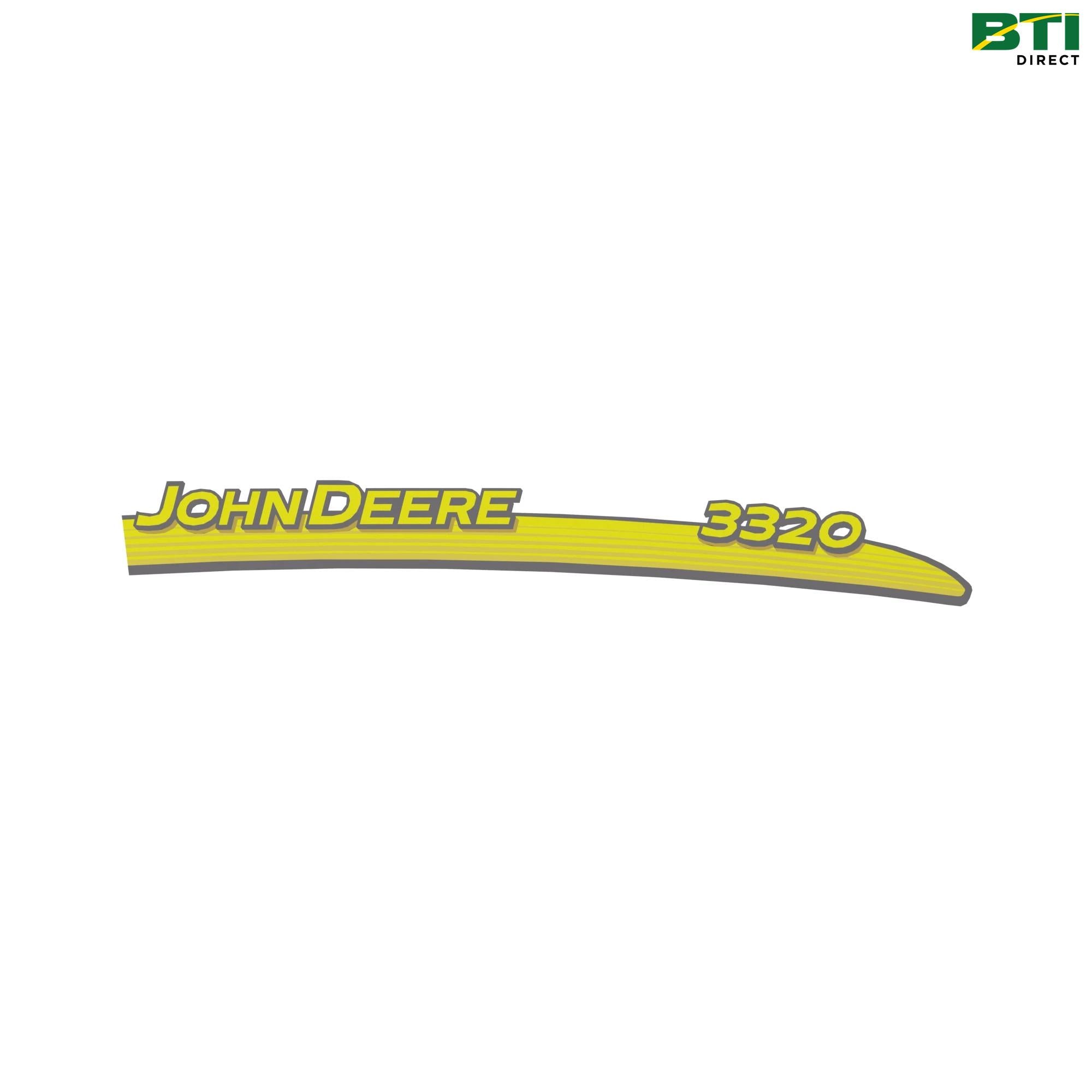 LVU15630: 3320 Label, Hood Right Side