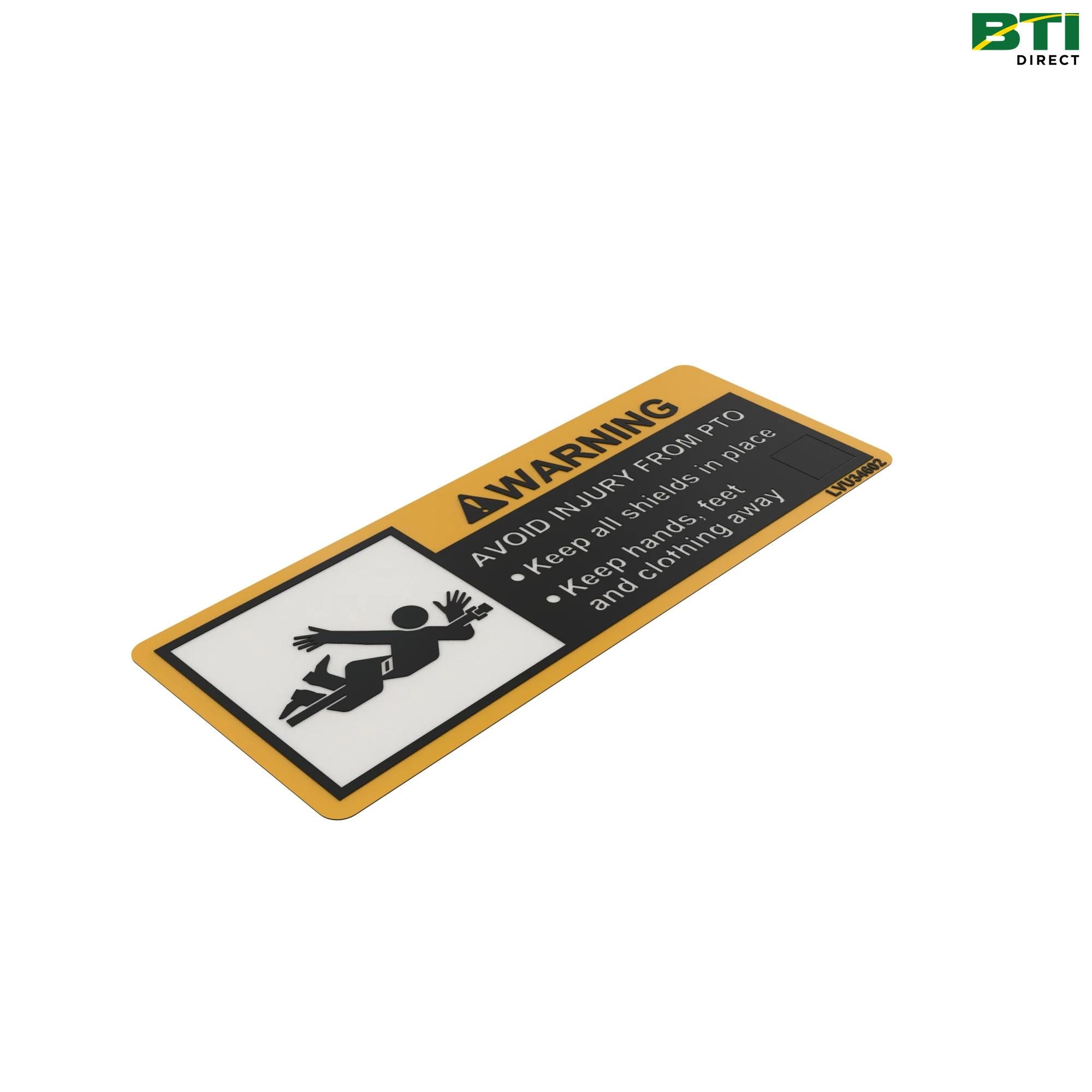 LVU34602: Warning Label, English