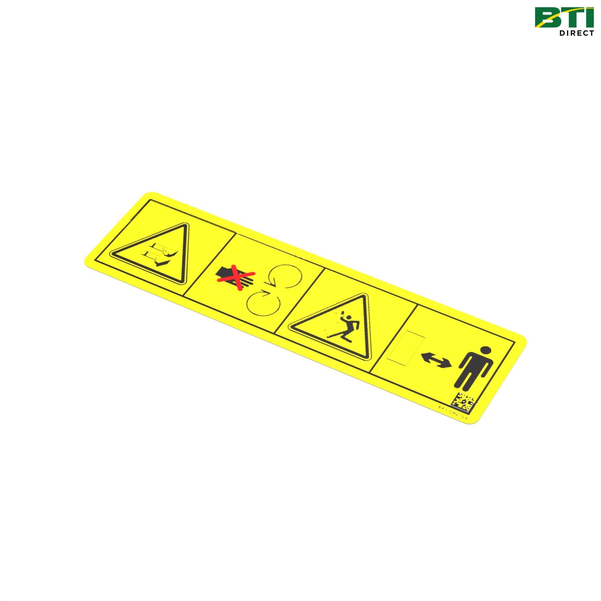 M138631: Danger Export Chute Guard Label