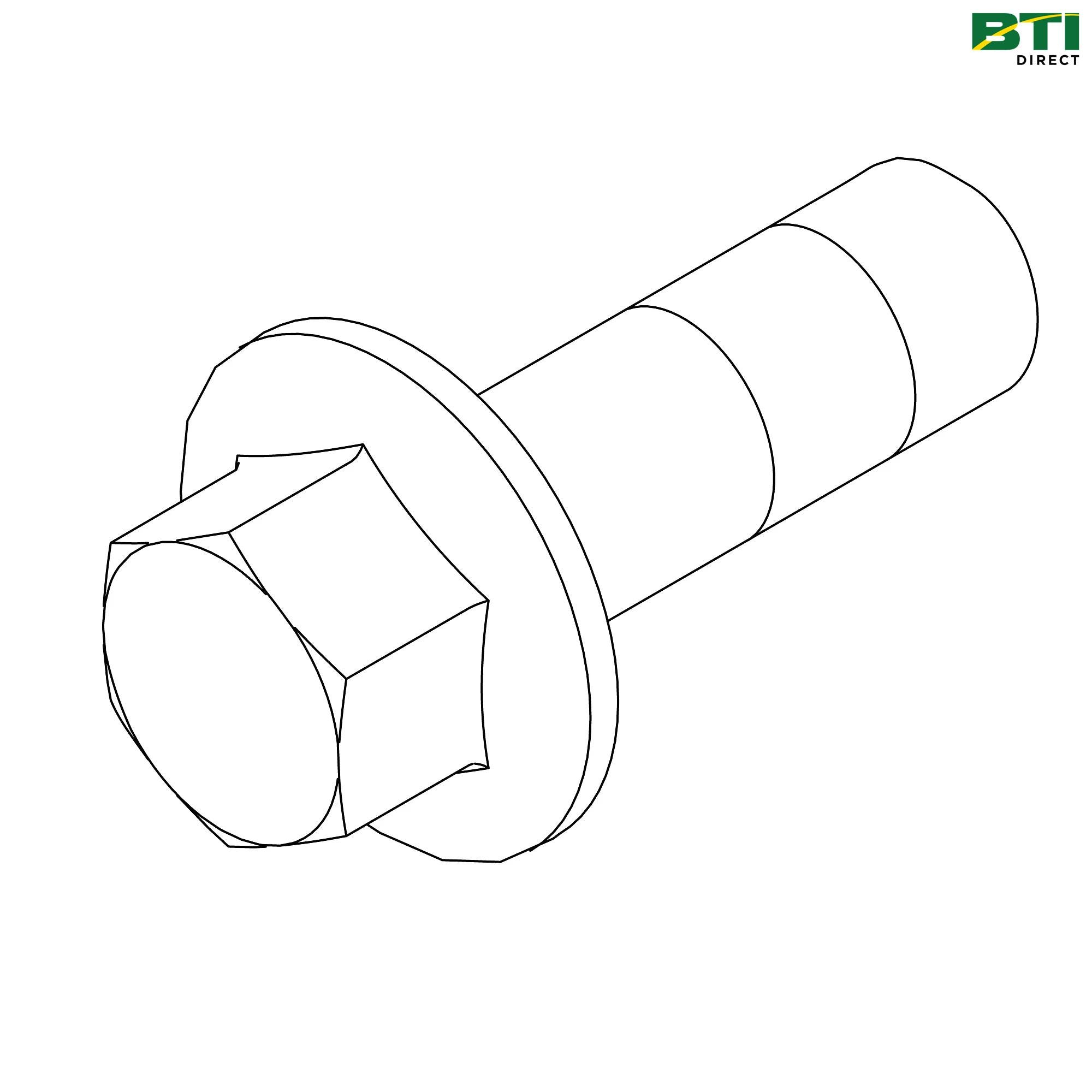 R532299: Hexagonal Head Flanged Screw, M10 X 30