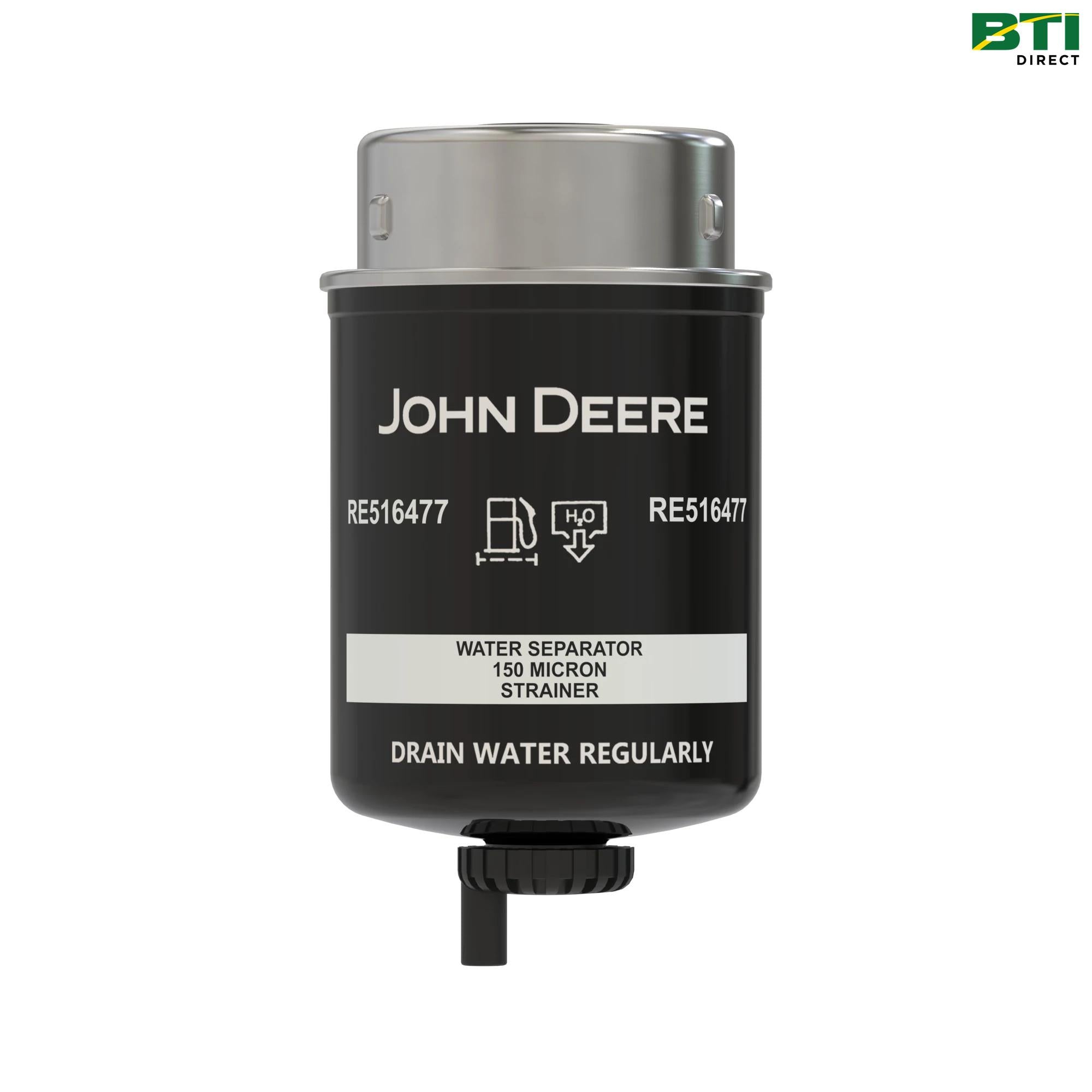 RE516477: Fuel Filter with Drain Valve