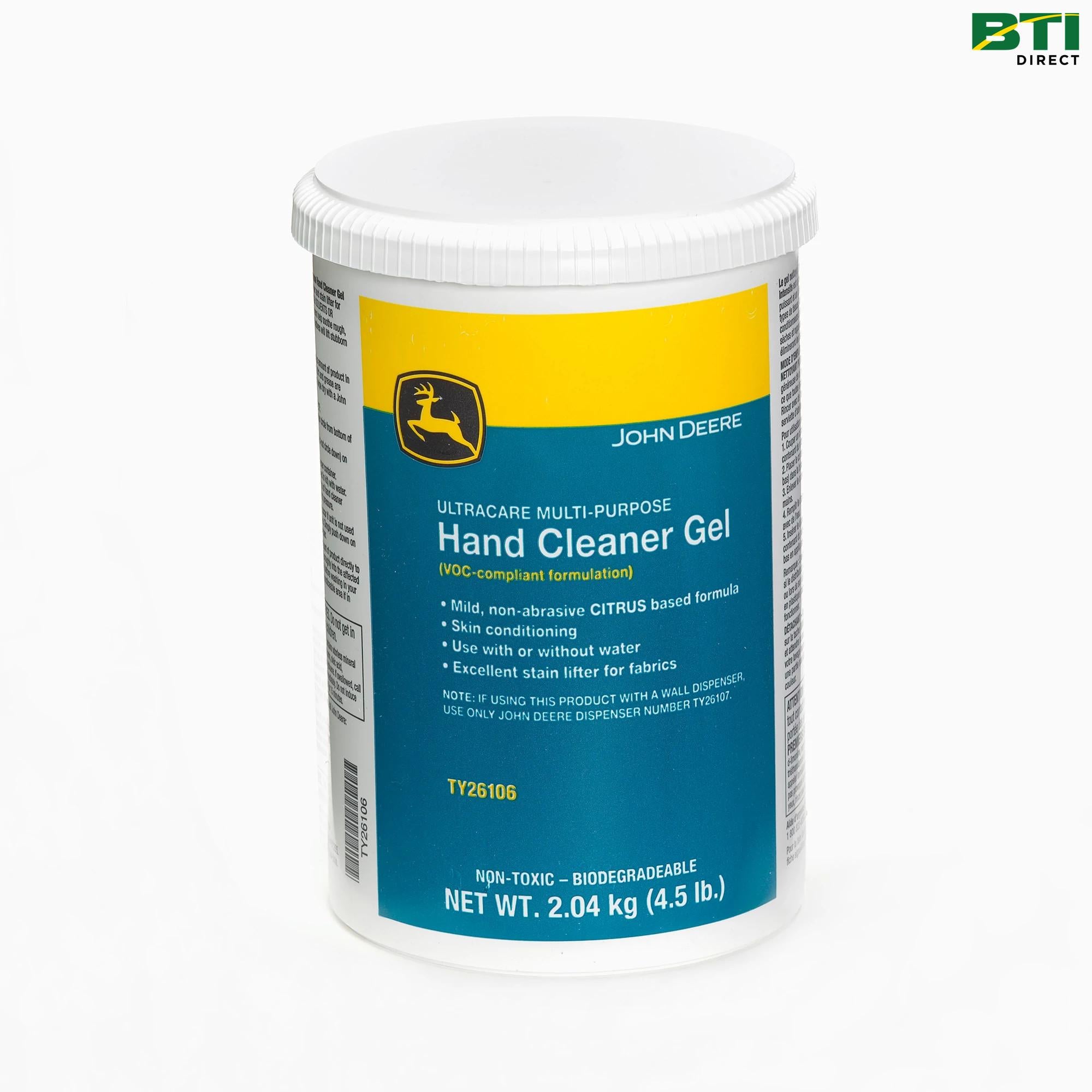 TY26106: Hand Cleaner Gel, VOC Compliant Formulation, 2.04 kg (4.5 Pound)