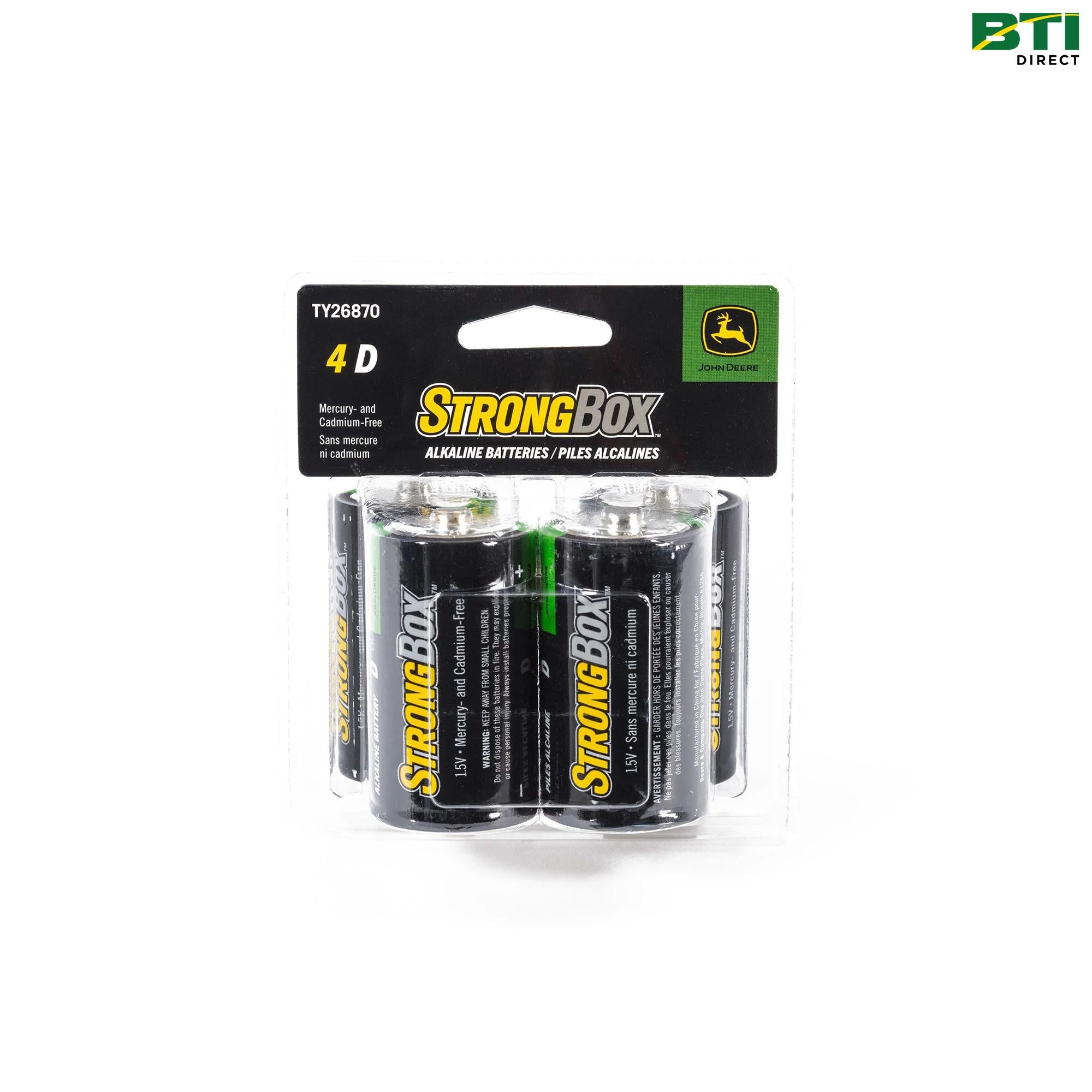 TY26870: 4-D StrongBox™ Alkaline Batteries
