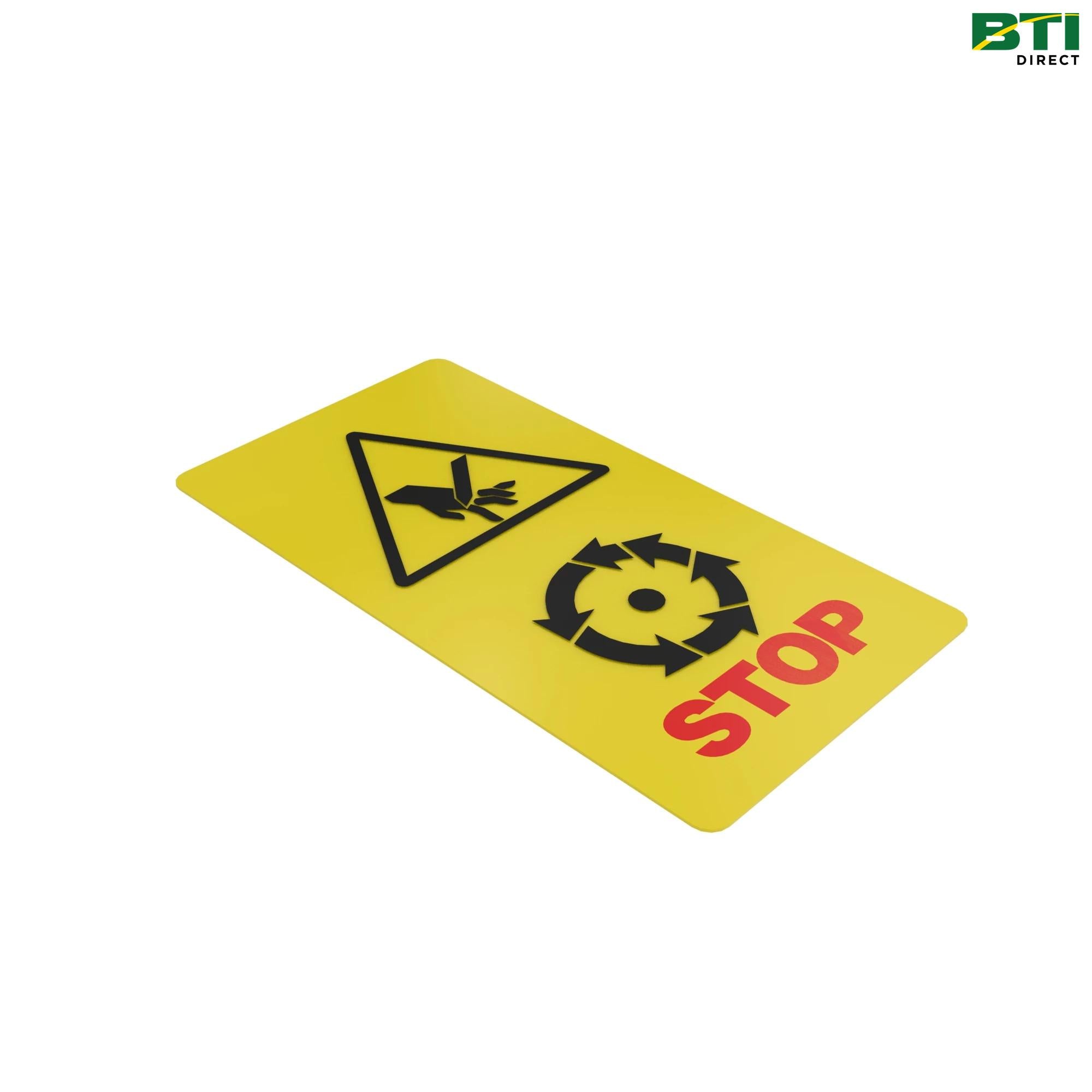 Z59868: Straw Chopper Warning Label