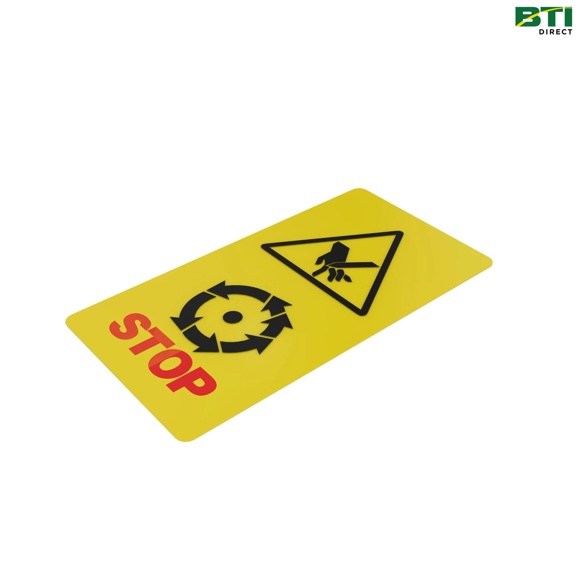 Z59868: Straw Chopper Warning Label