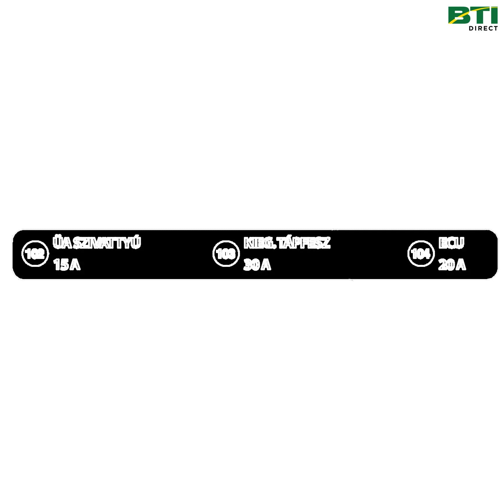 N312170: Fuses Label, Portuguese