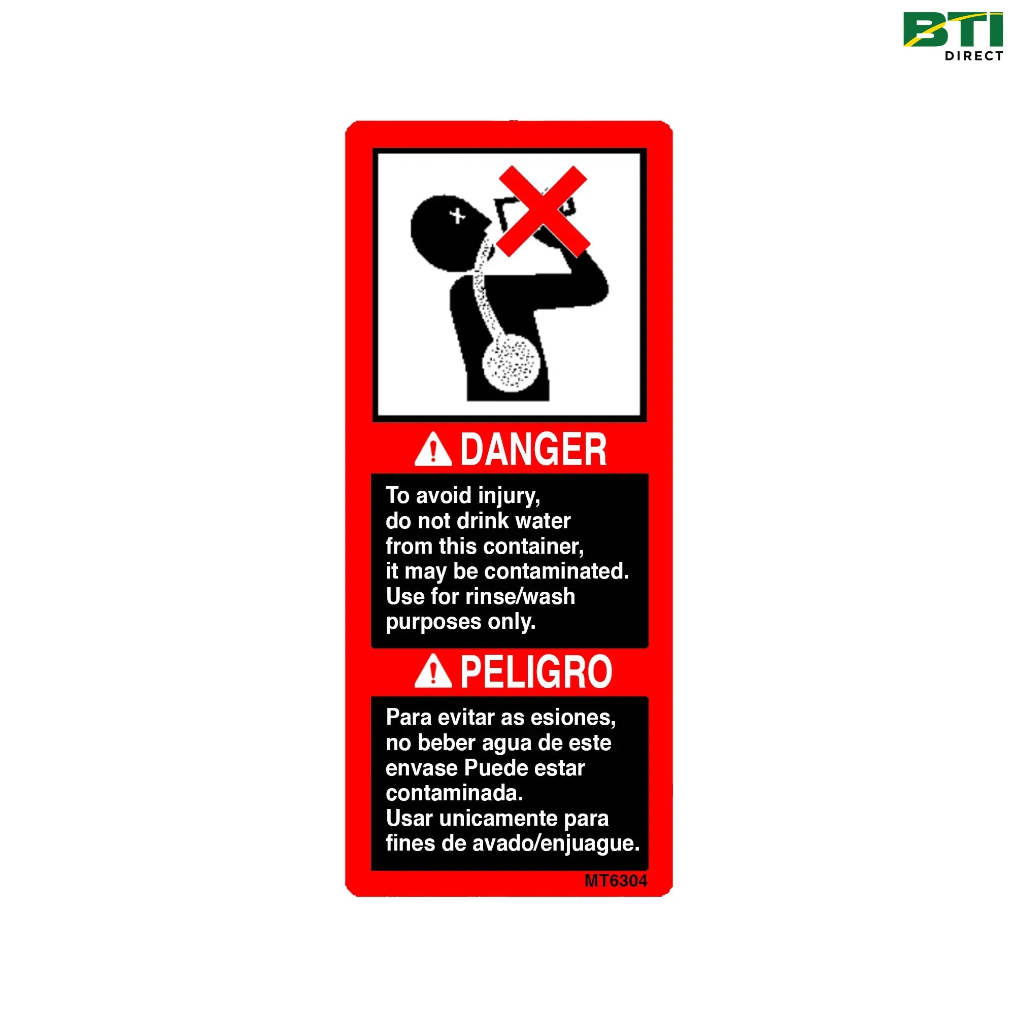 MT6304: Safety Sign, Water Safety Warning