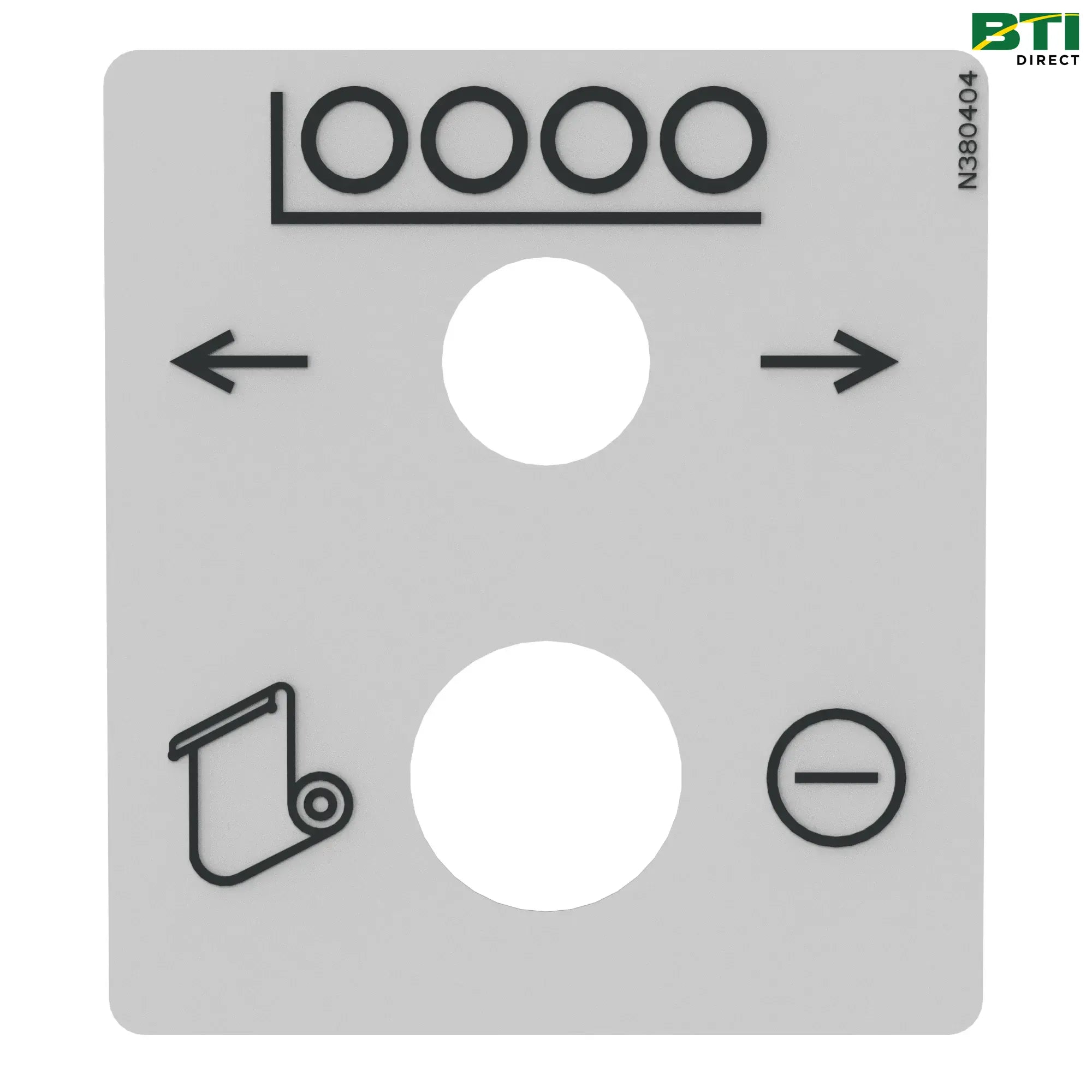 N380404: Wrap Feed Controls Label