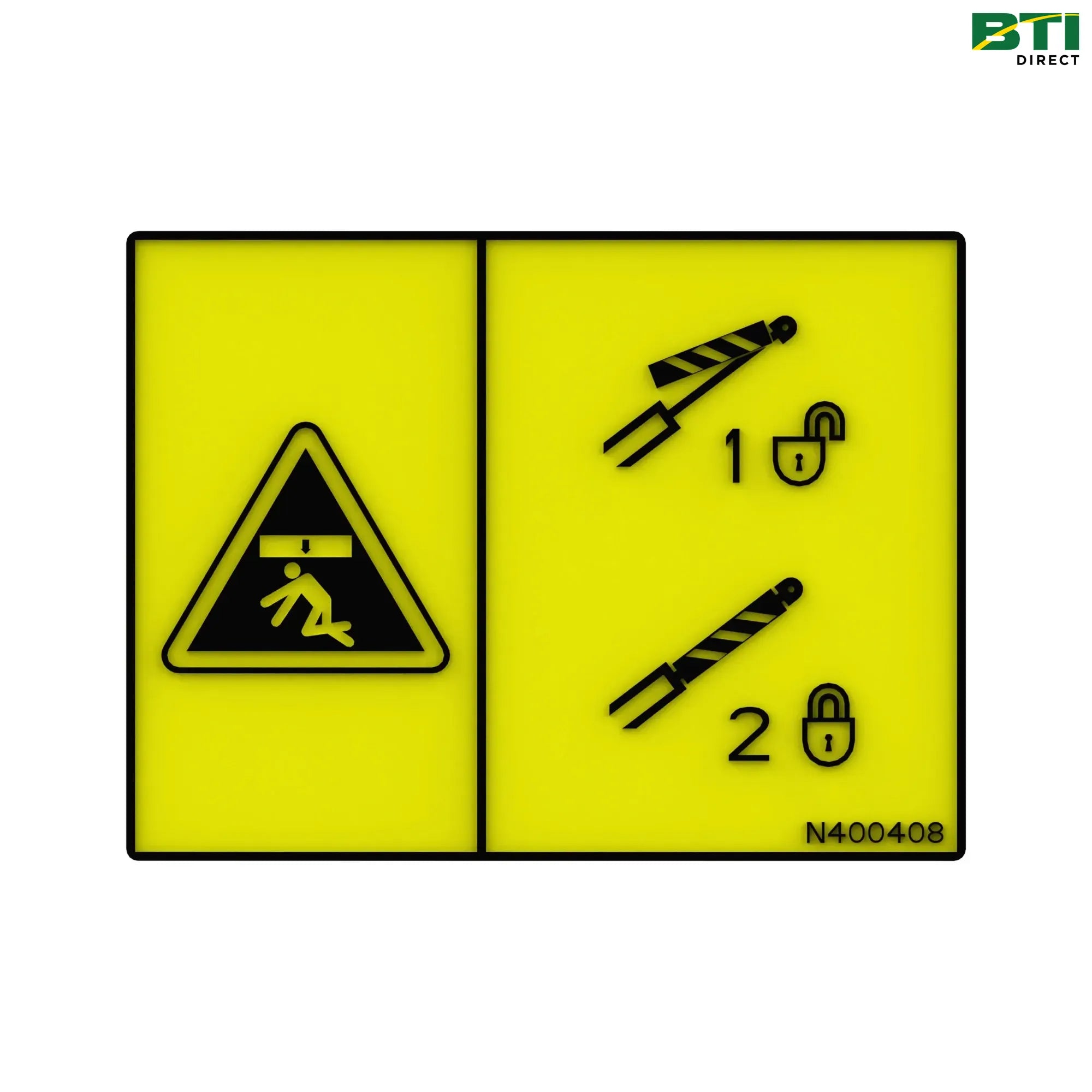 N400408: Safety Sign, Cylinder Lock