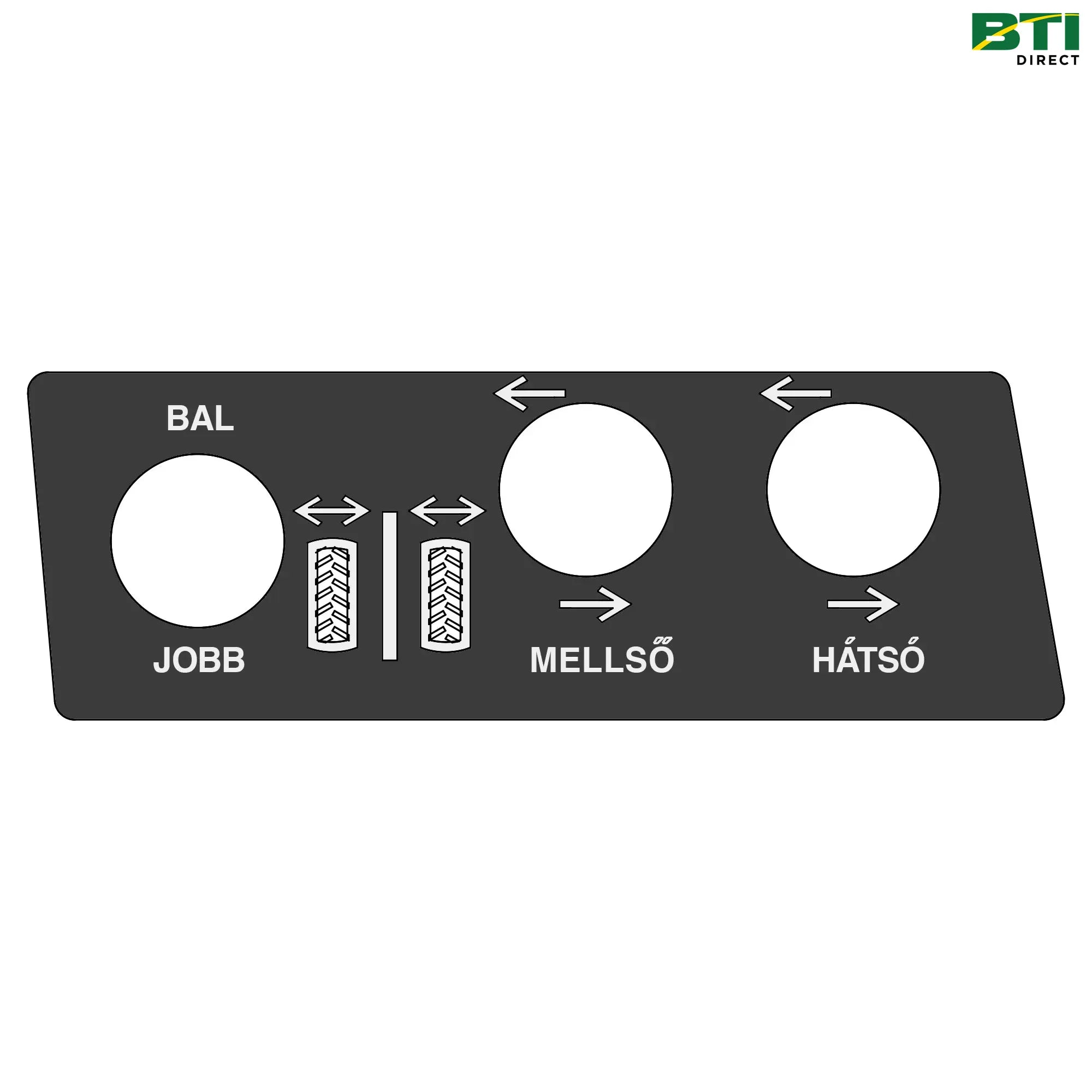 N308441: Tread Adjust Label, Hungarian