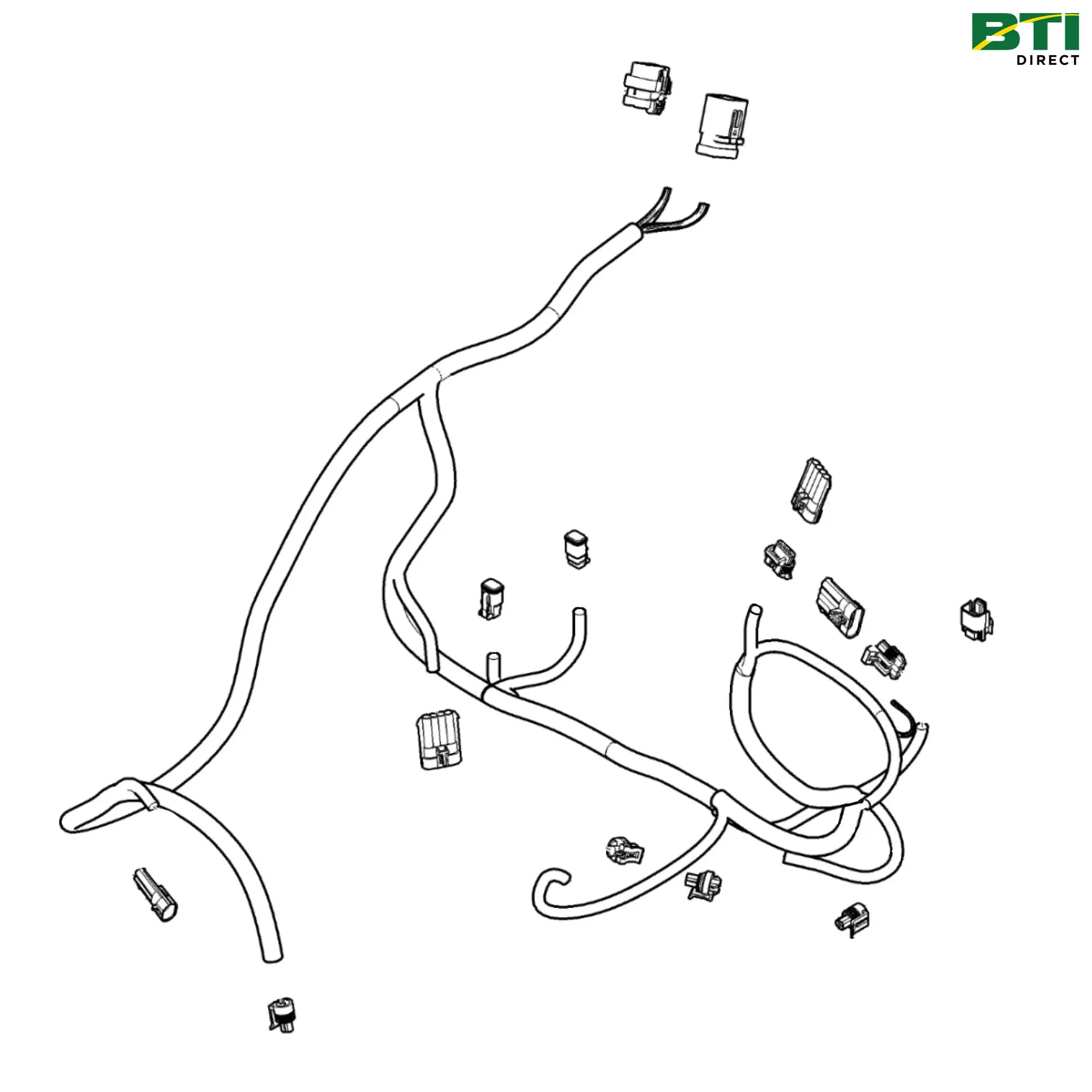 RE343477: Mid Frame Wiring Harness