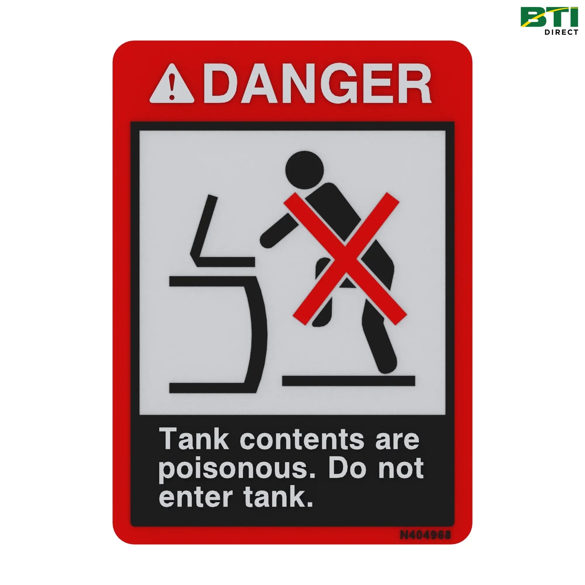 N404968: Tank Lid Opening Danger Label