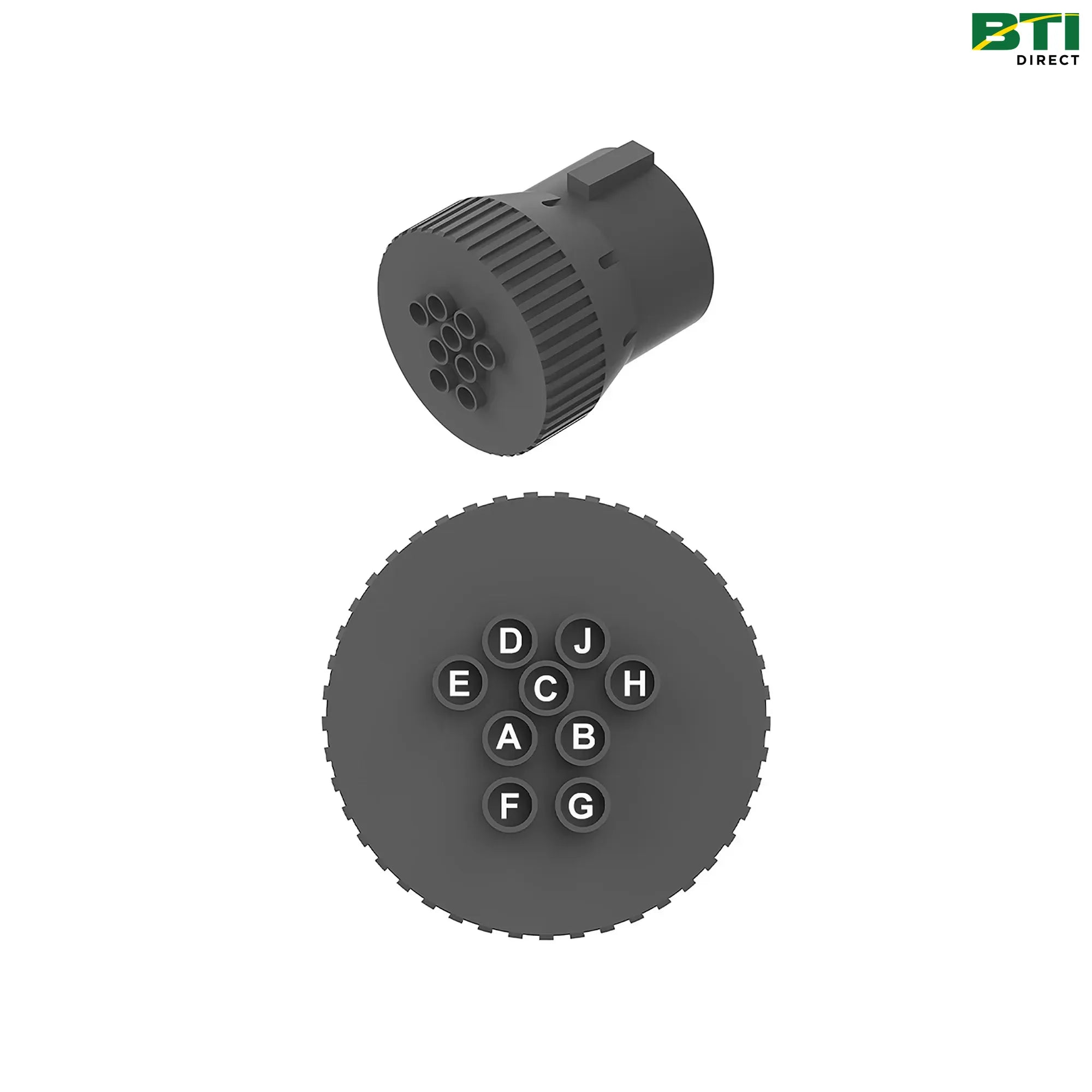 N282065: Gray Electrical Connector Terminal, 9 Cavities