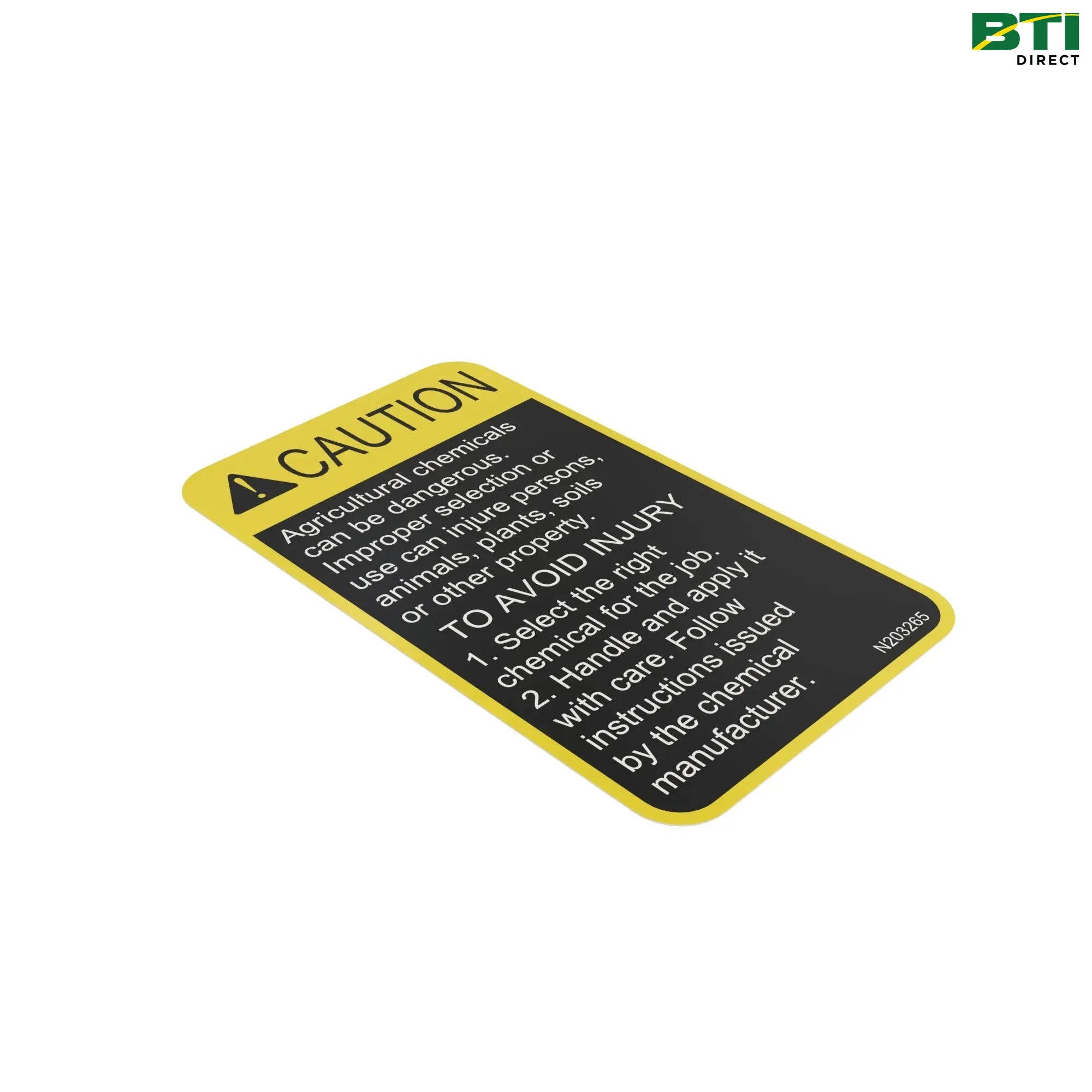 N203265: Caution Label