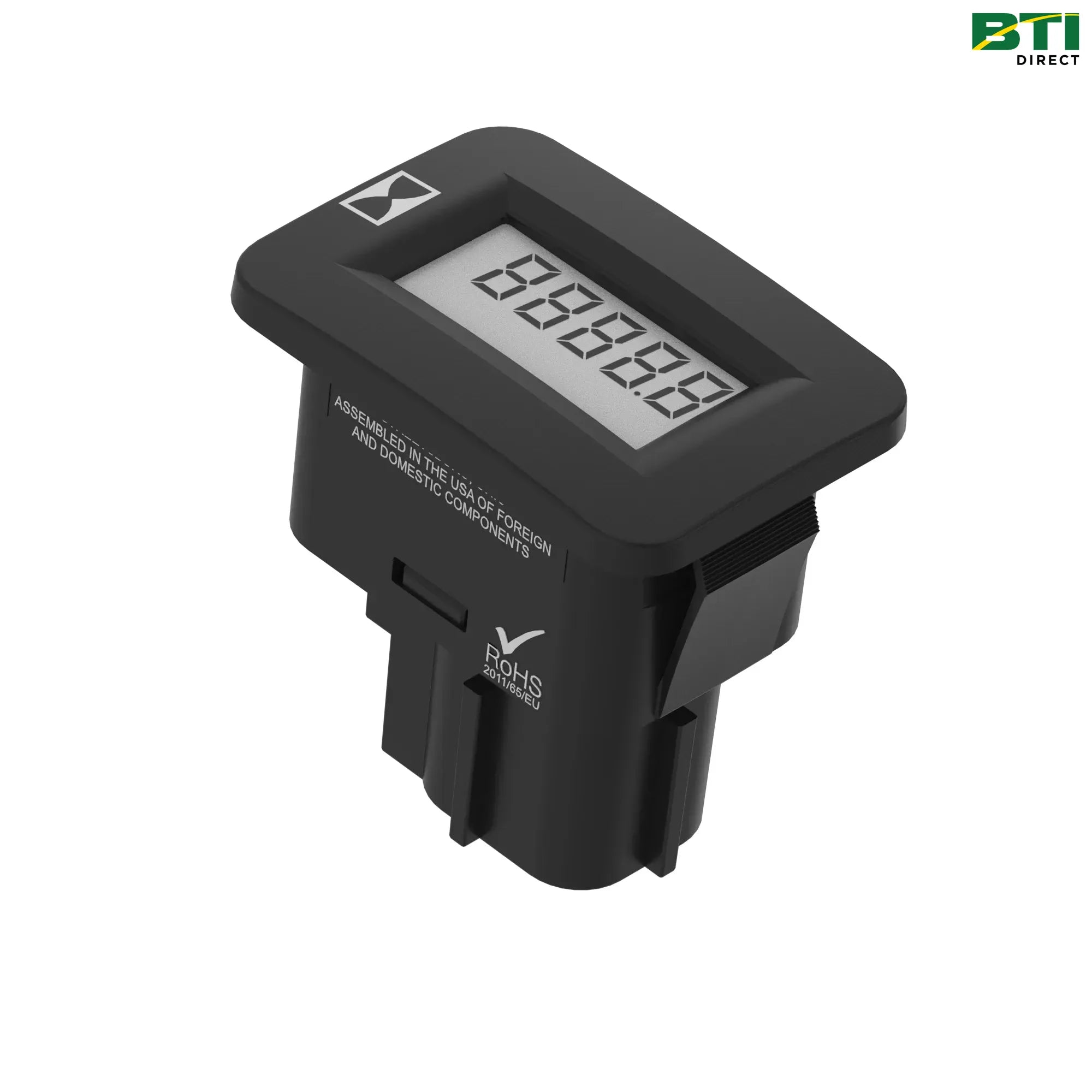 AUC13736: Rectangular Case Hour Meter Gage