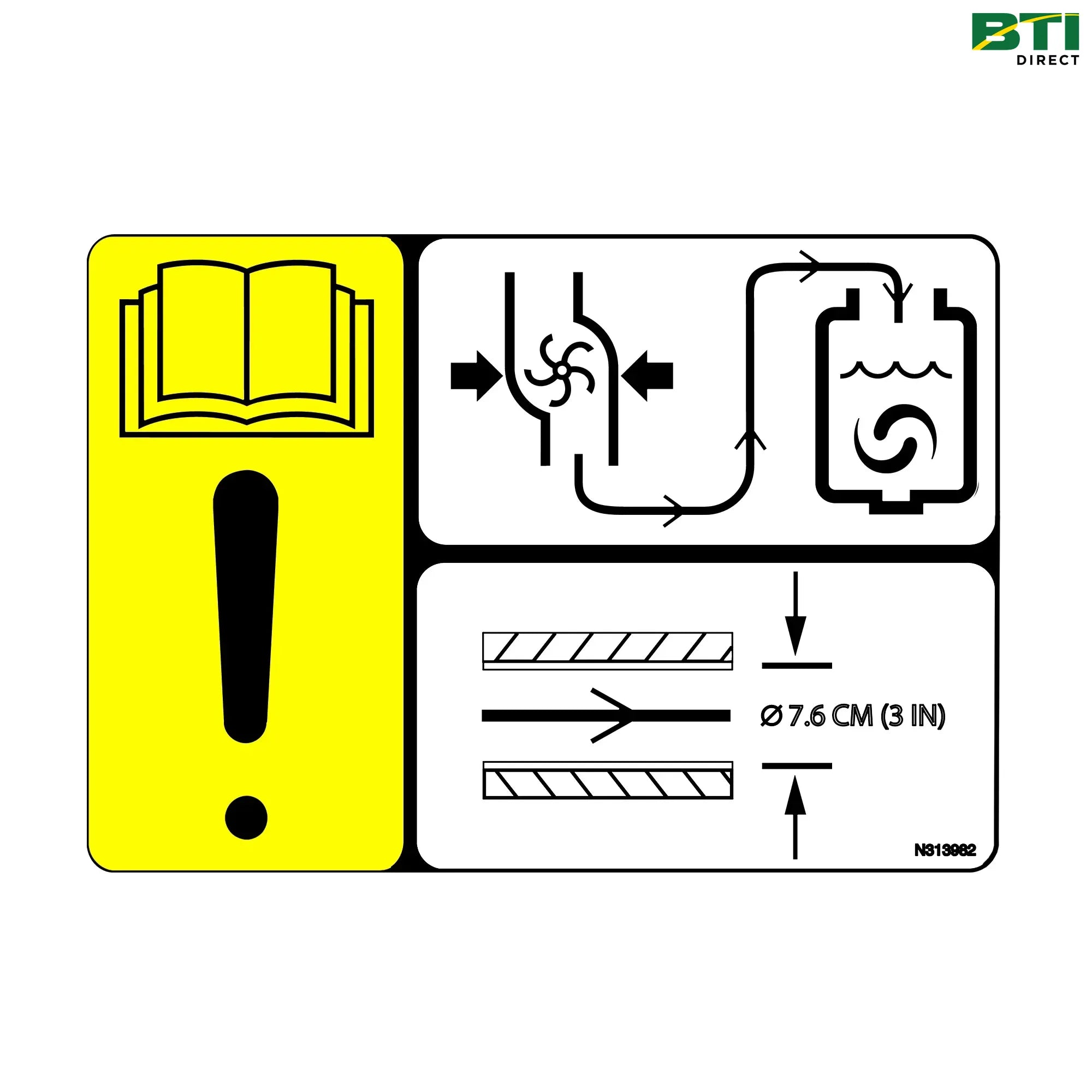 N313982: Safety Sign, Pump Loading Caution