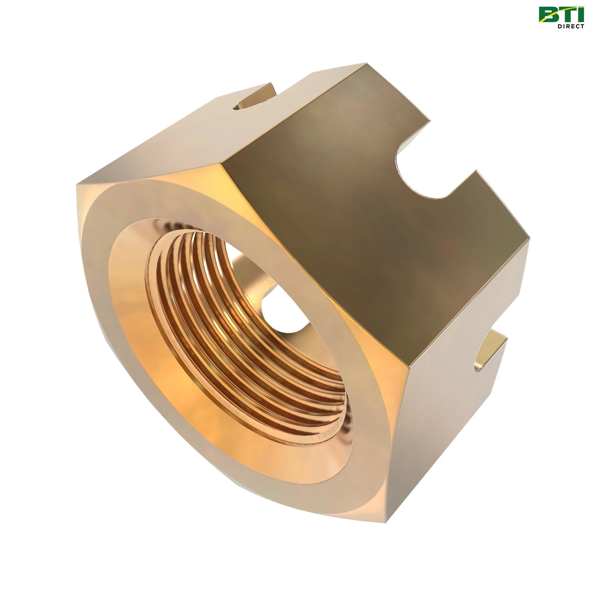 14H875: Hexagonal Slotted Nut, 7/8"