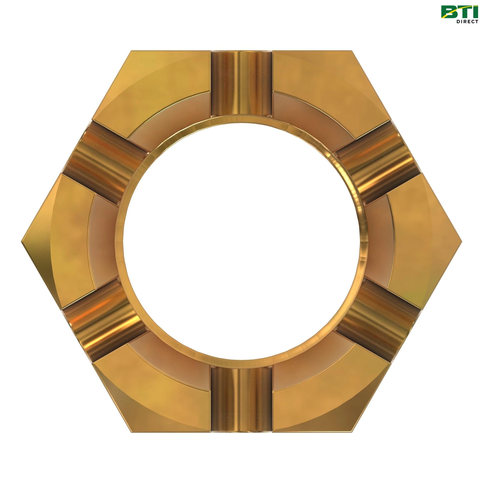 14H875: Hexagonal Slotted Nut, 7/8"