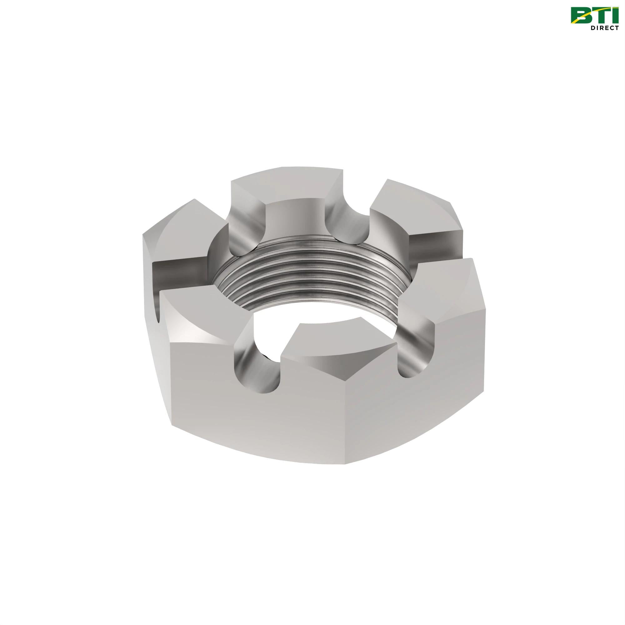 14M7181: Hexagonal Slotted Nut, M24