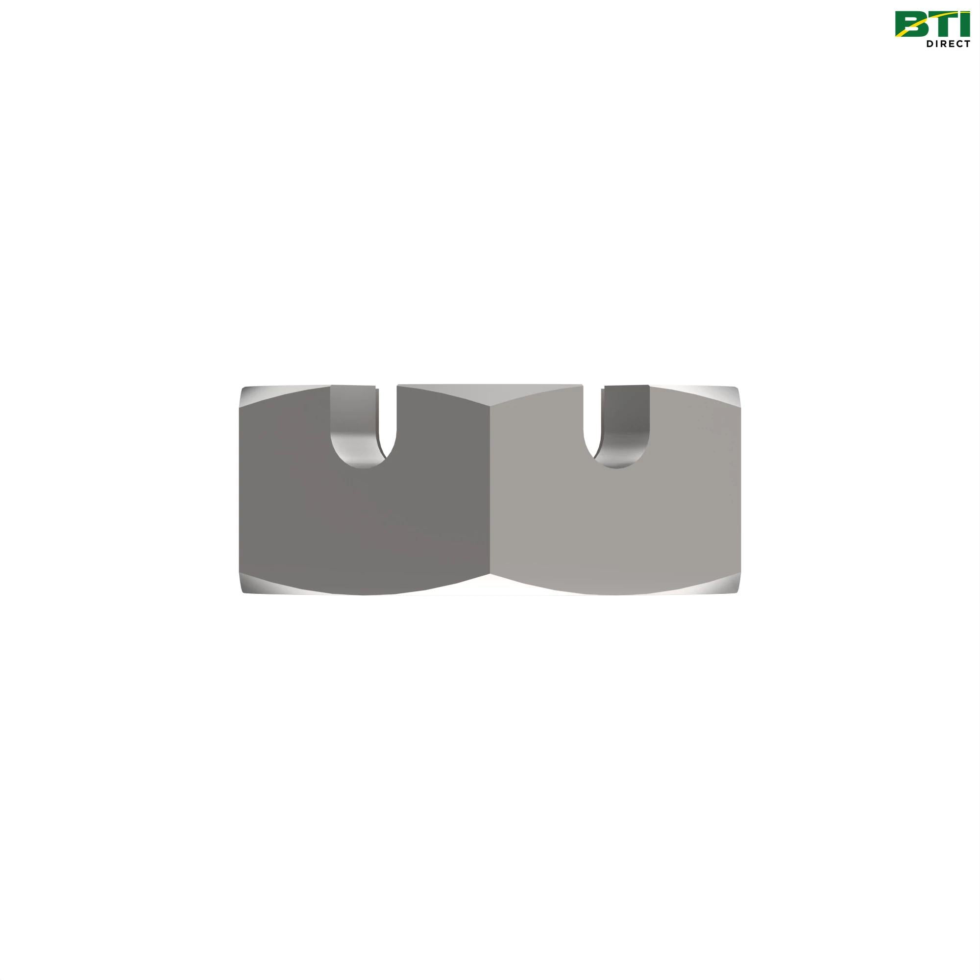 14M7181: Hexagonal Slotted Nut, M24