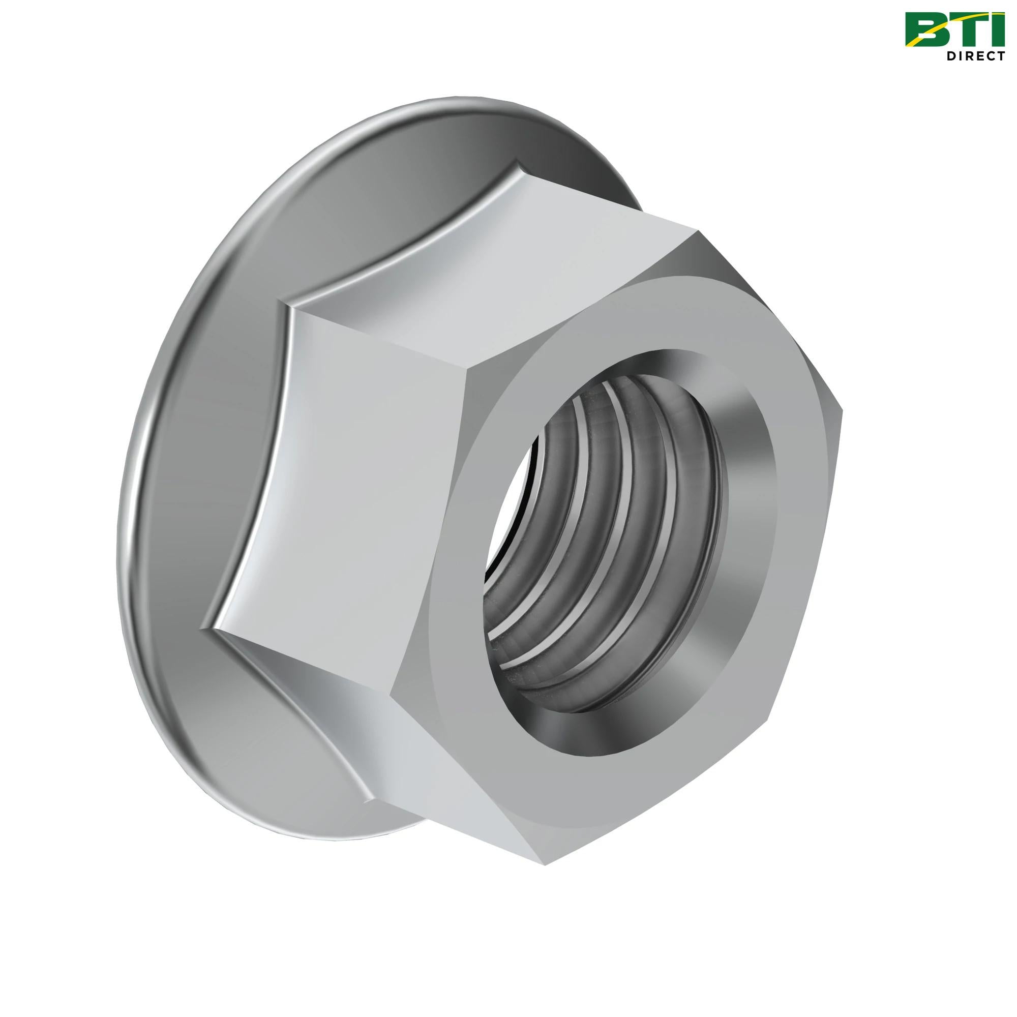 14M7298: Hexagonal Flange Nut, M8
